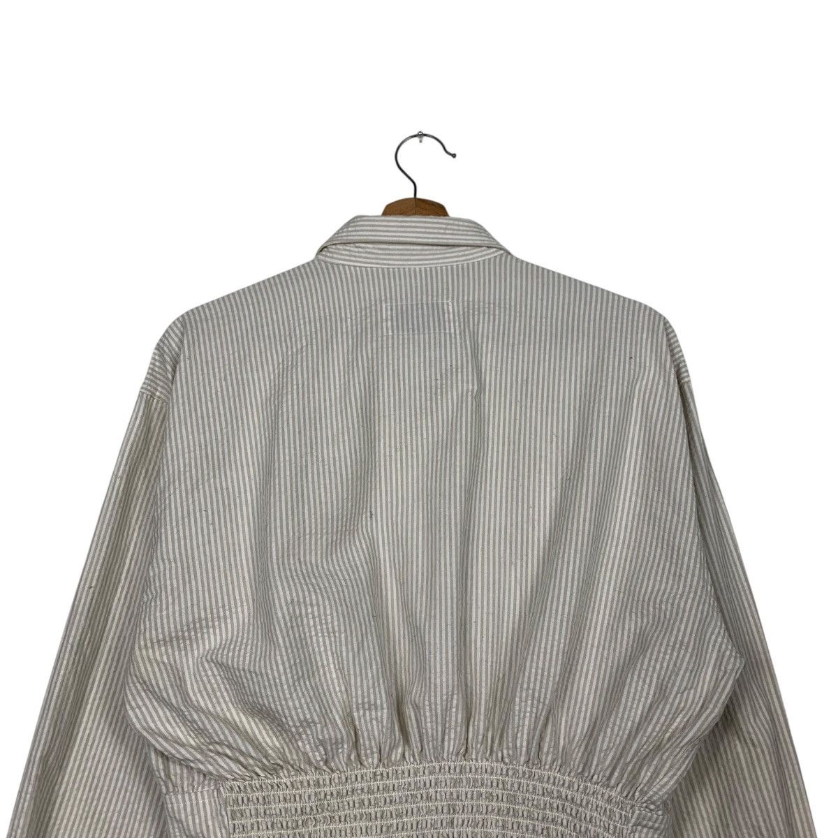 Armani ARMANI JEANS Women's Striped Crop Jacket #2267-C100 Size L / US 10 / IT 46 - 8 Thumbnail
