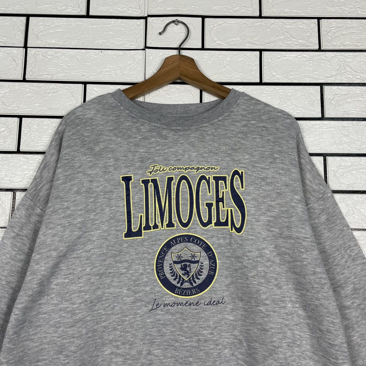 Japanese Brand Japanese Brand Limoges Big Logo Sweatshirt Size US M / EU 48-50 / 2 - 2 Thumbnail