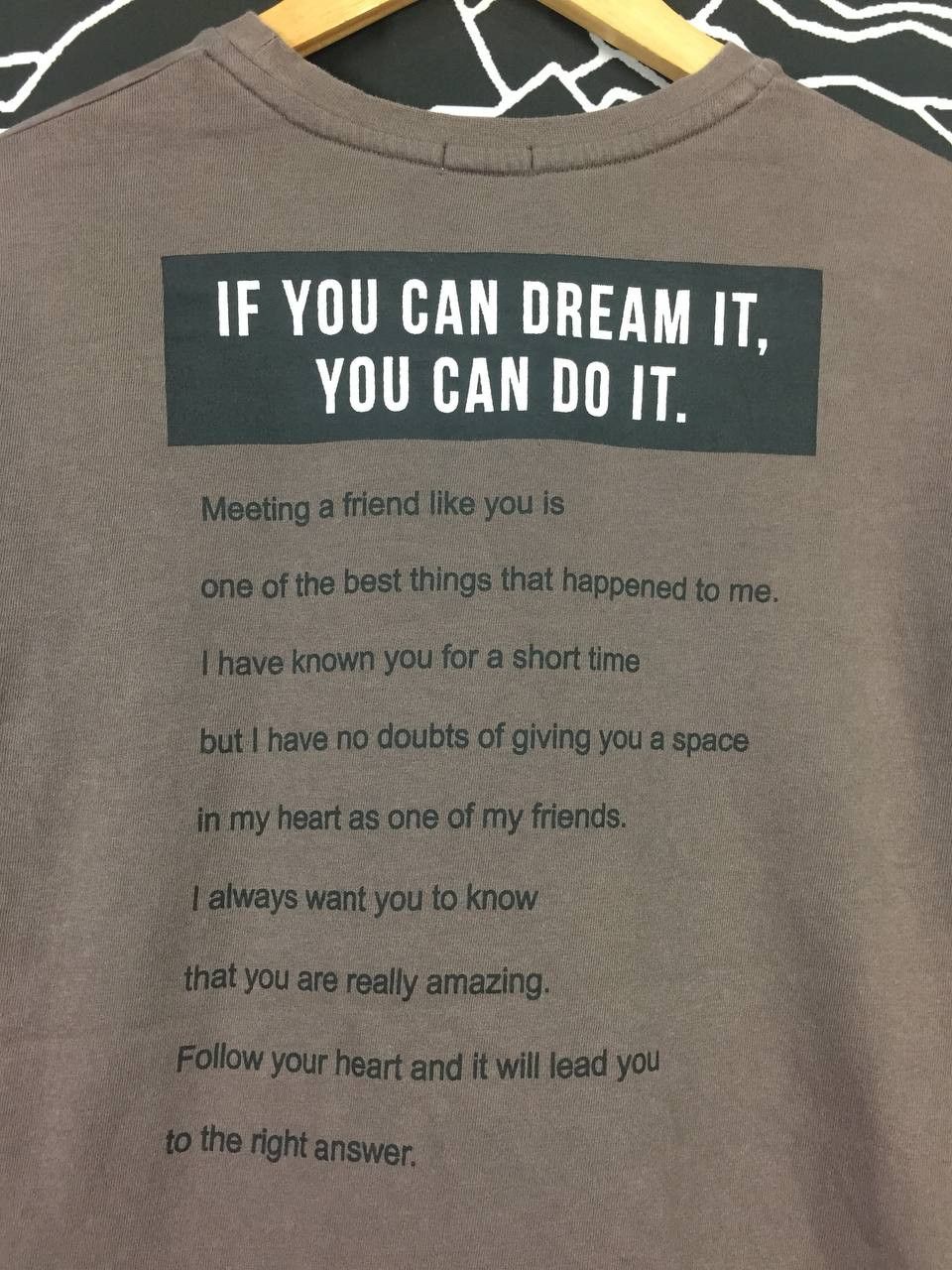 Japanese Brand Vtg Colza Japanese Brand If You Can Dream It Quote Tee Size US S / EU 44-46 / 1 - 2 Thumbnail