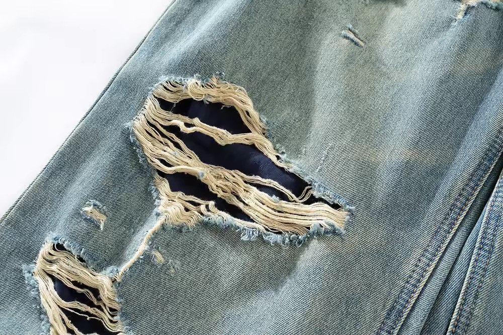 Japanese Brand × Jean Retro Washed Blue Straight Cut Baggy Jeans Size US 32 / EU 48 - 8 Thumbnail