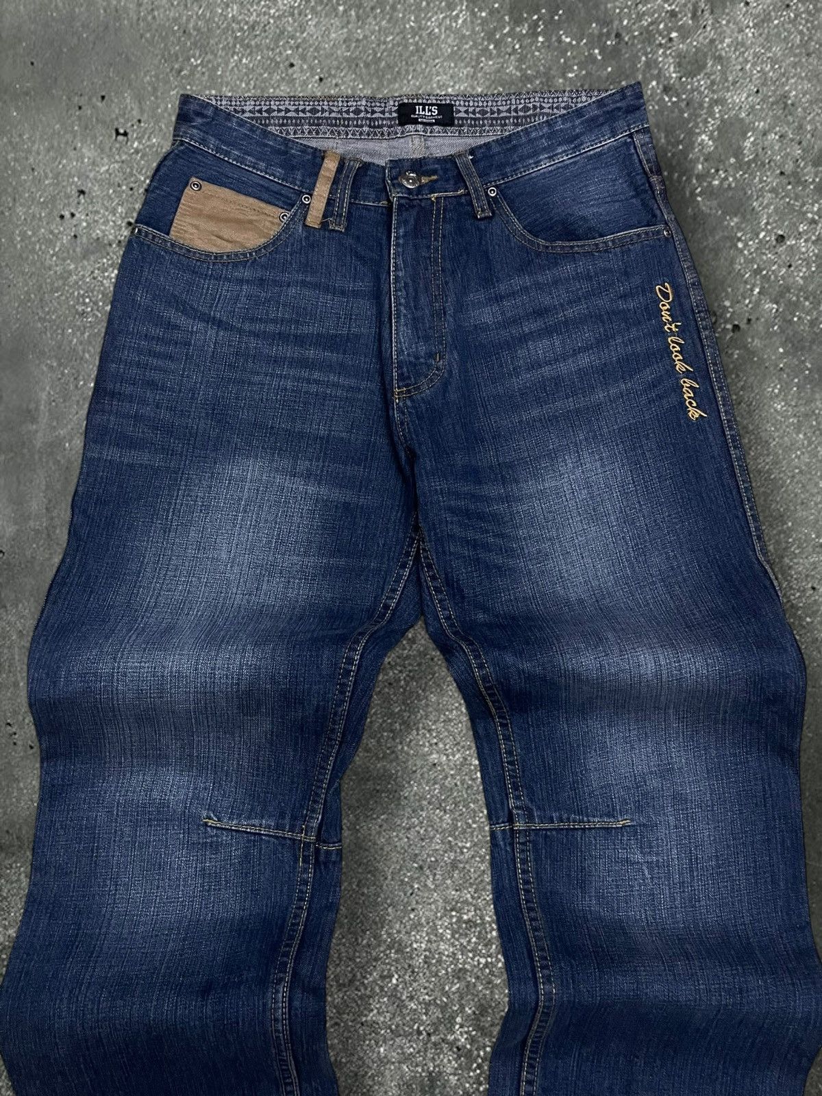 Japanese Brand Vintage Japan Rare IllGarment Just Go Forward Daicock Denim Size US 31 - 13 Thumbnail
