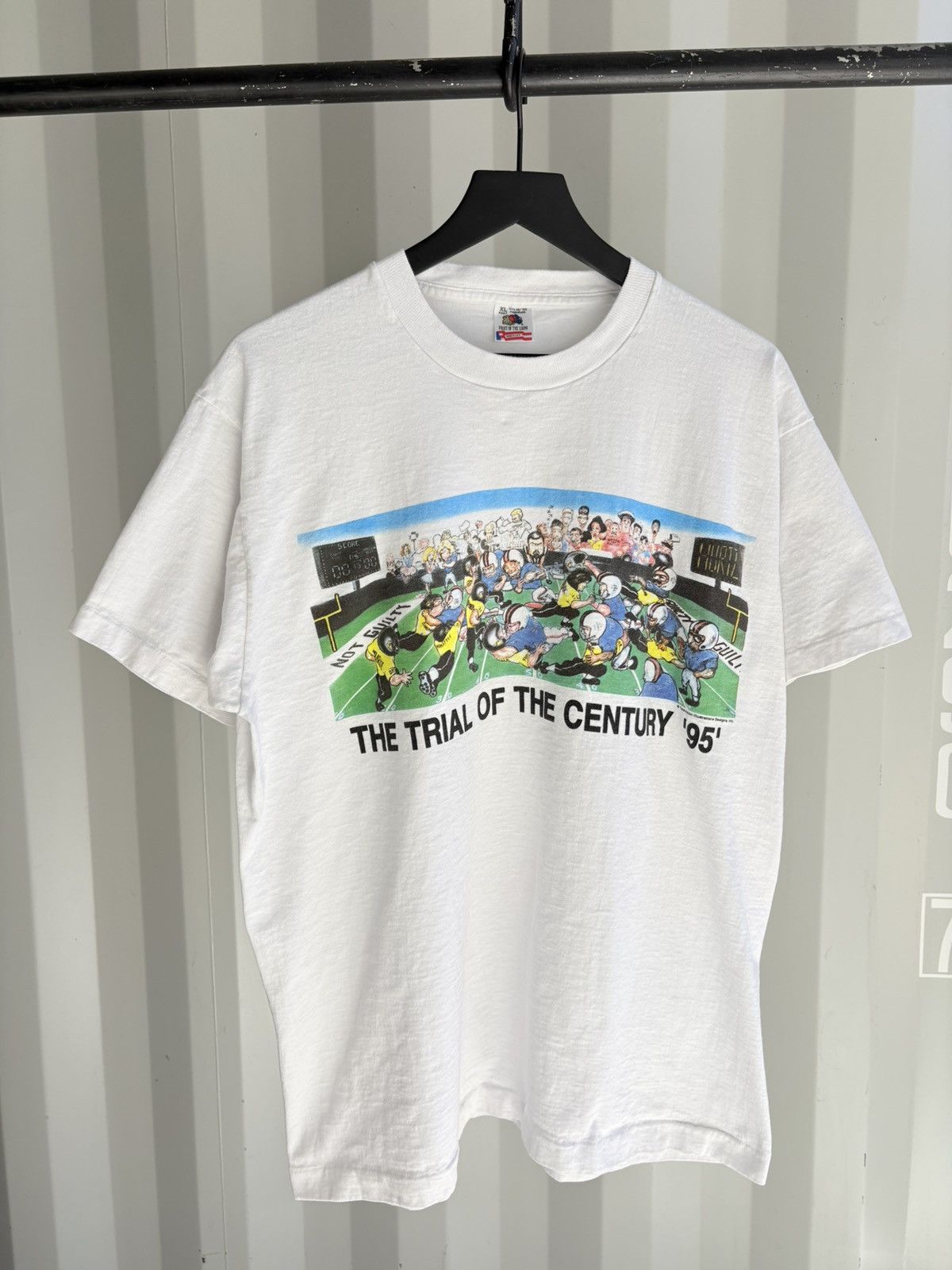 Vintage Vintage OJ Trial Of Century Shirt Faded Grunge Band Size US XL / EU 56 / 4 - 1 Thumbnail