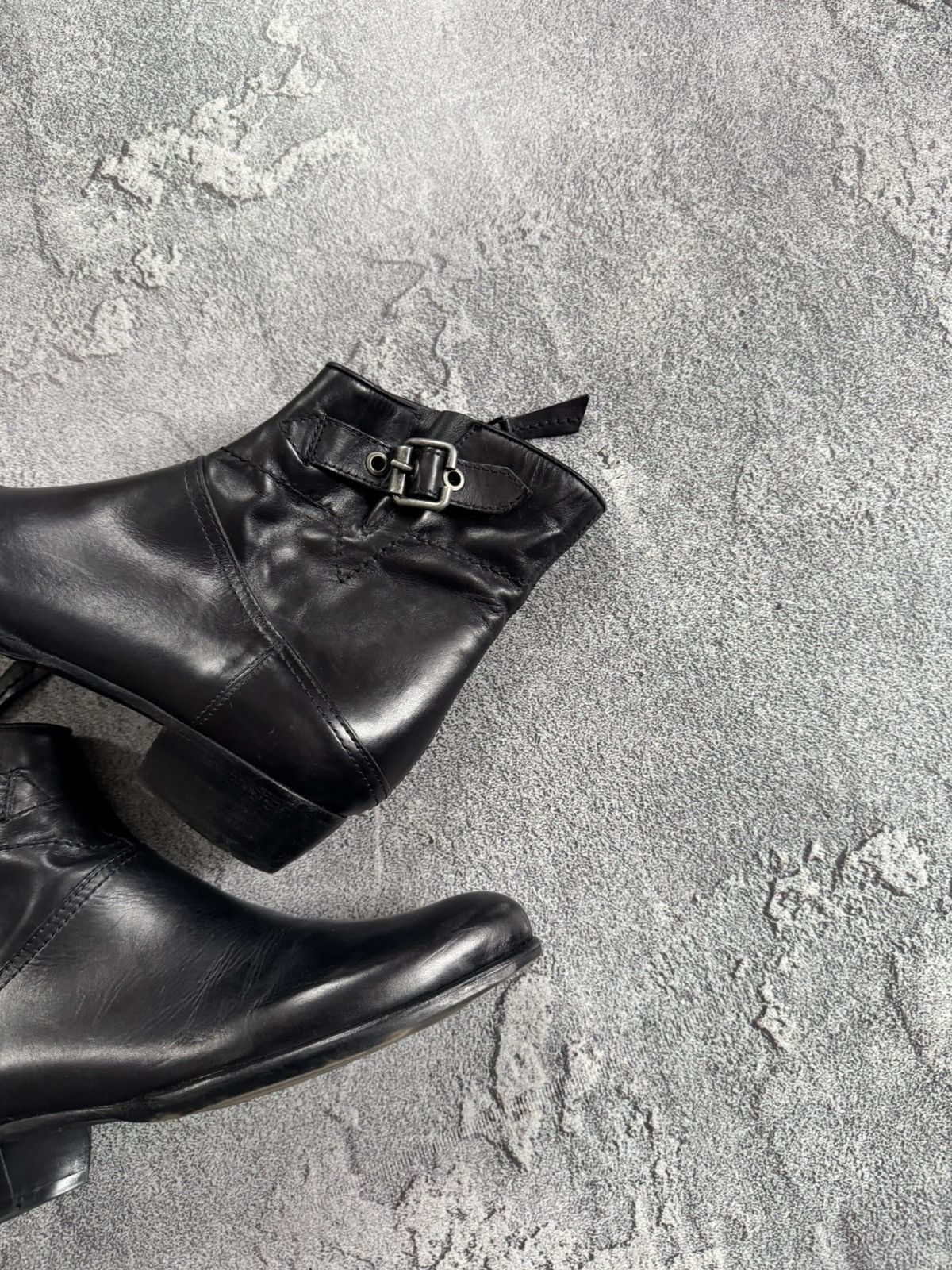 A.S.98 × Leather AS98 Airstep A.S.98 black leather zip shoes boots Cossacks Size US 9 / IT 39 - 3 Thumbnail