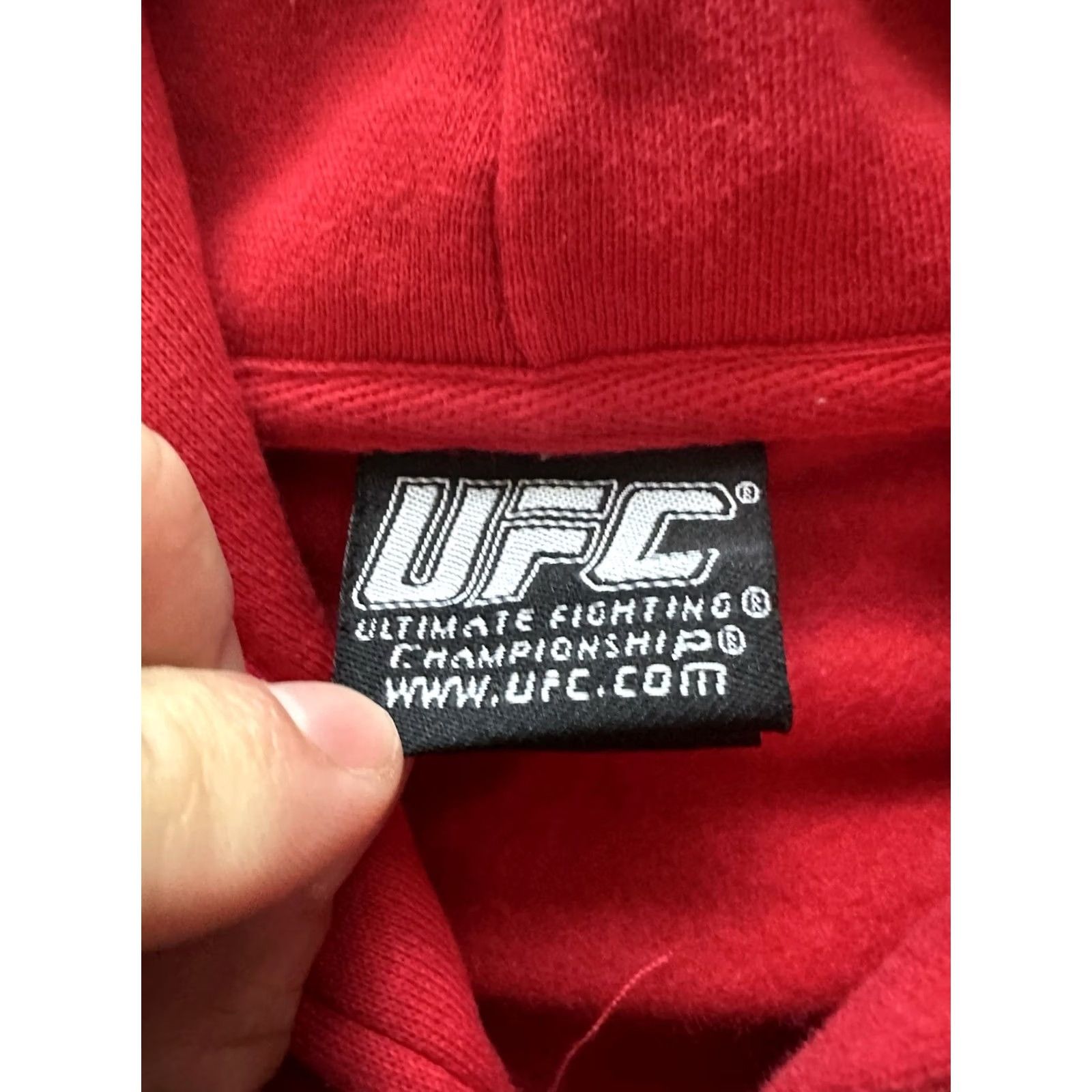 UFC VINTAGE UFC Hoodie Mens Red Zip-Up XL NWOT 90s Giant Logo Embroidered Full Zip Hoodie Mens Size XL Red UFC Size US XL / EU 56 / 4 - 5 Thumbnail