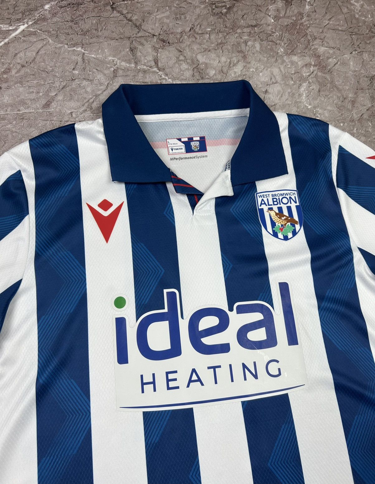 Other Macron West Bromwich Albion Home Soccer Jersey Size US L / EU 52-54 / 3 - 3 Thumbnail