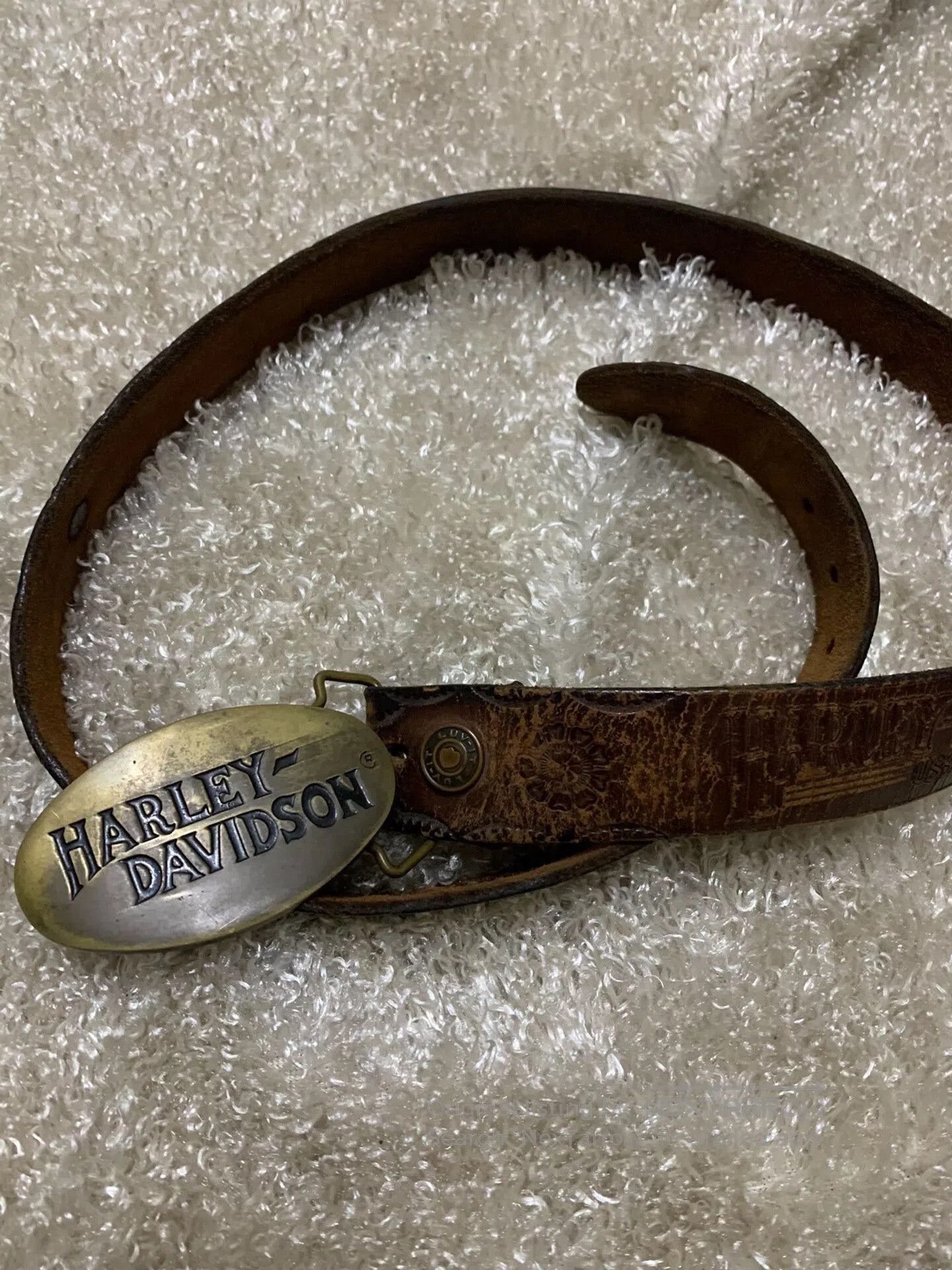 Harley Davidson Harley Davidson 1983 Men's Vintage Belt. Size ONE SIZE - 1 Thumbnail