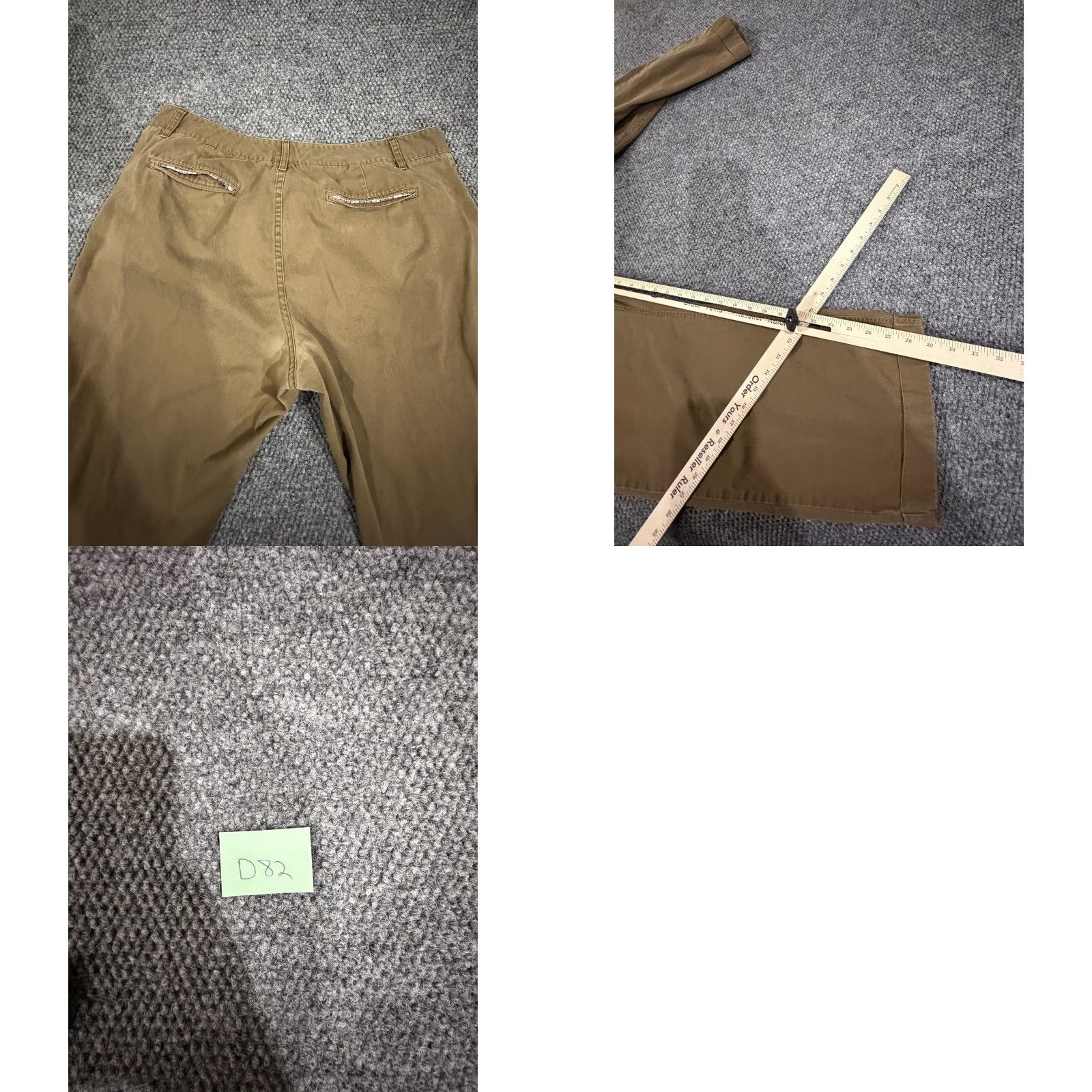 Bonobos Bonobos Pants Mens 36x30 Brown Canvas Chino Cuffed Straight Leg Cotton Casual Business Size US 36 / EU 52 - 8 Thumbnail