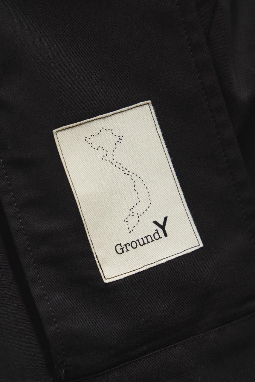 Yohji Yamamoto Ground Y Cotton 3-Button Long Coat Work Jacket Size 50R - 10 Thumbnail