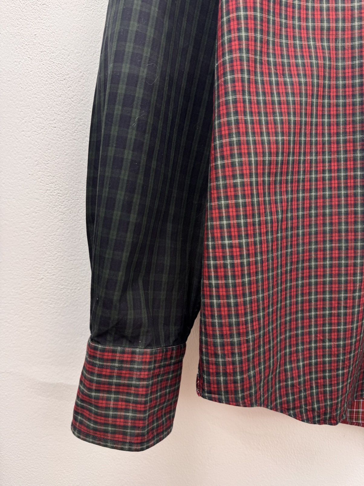 Salvatore Piccolo Salvatore Piccolo Men Cotton Shirt Checkered Red/Dark Green Size US L / EU 52-54 / 3 - 2 Thumbnail