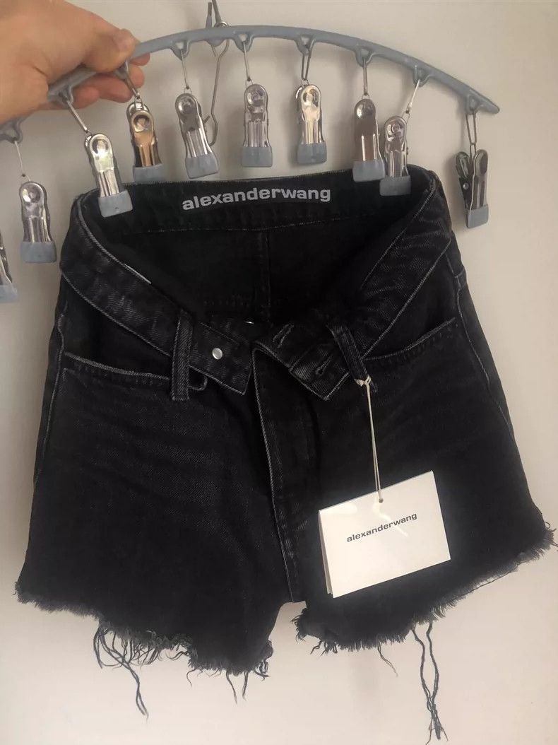 Alexander Wang Alexander Wang High-Waist Denim Shorts- Size 24" / US 00 / IT 34 - 3 Thumbnail