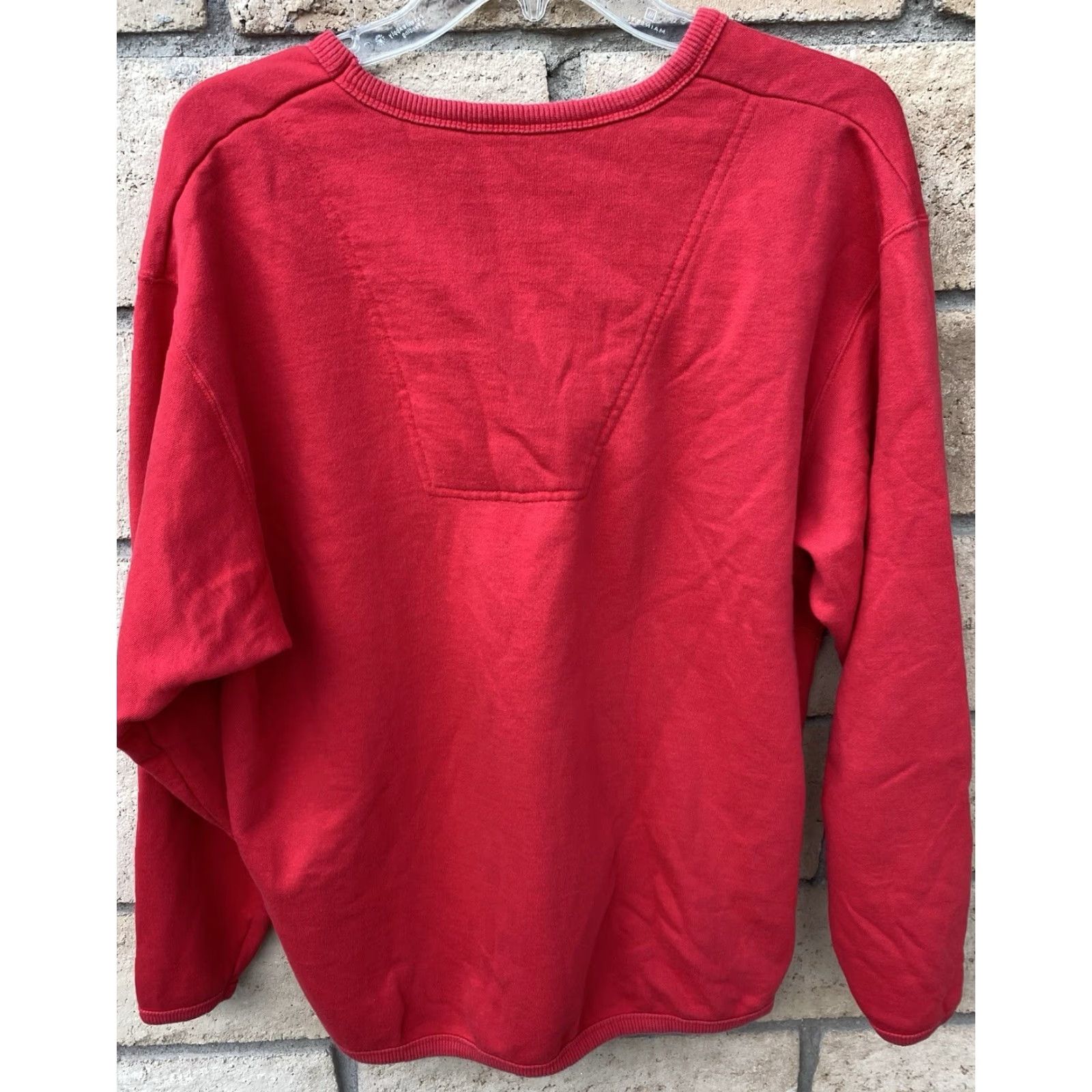 Esprit VINTAGE Esprit Sportiv V Neck Graphic Logo Sweatshirt Sweater Red USA Size M Womens Oversized Pullover Mockup Size M / US 6-8 / IT 42-44 - 5 Thumbnail