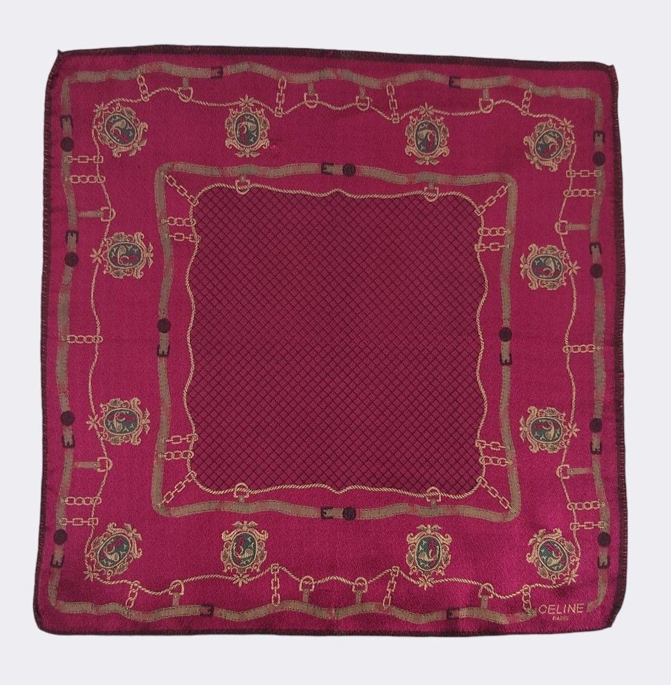 Celine Vintage Celine Handkerchief Neckerchief Bandana H417M-2 Size ONE SIZE - 1 Thumbnail