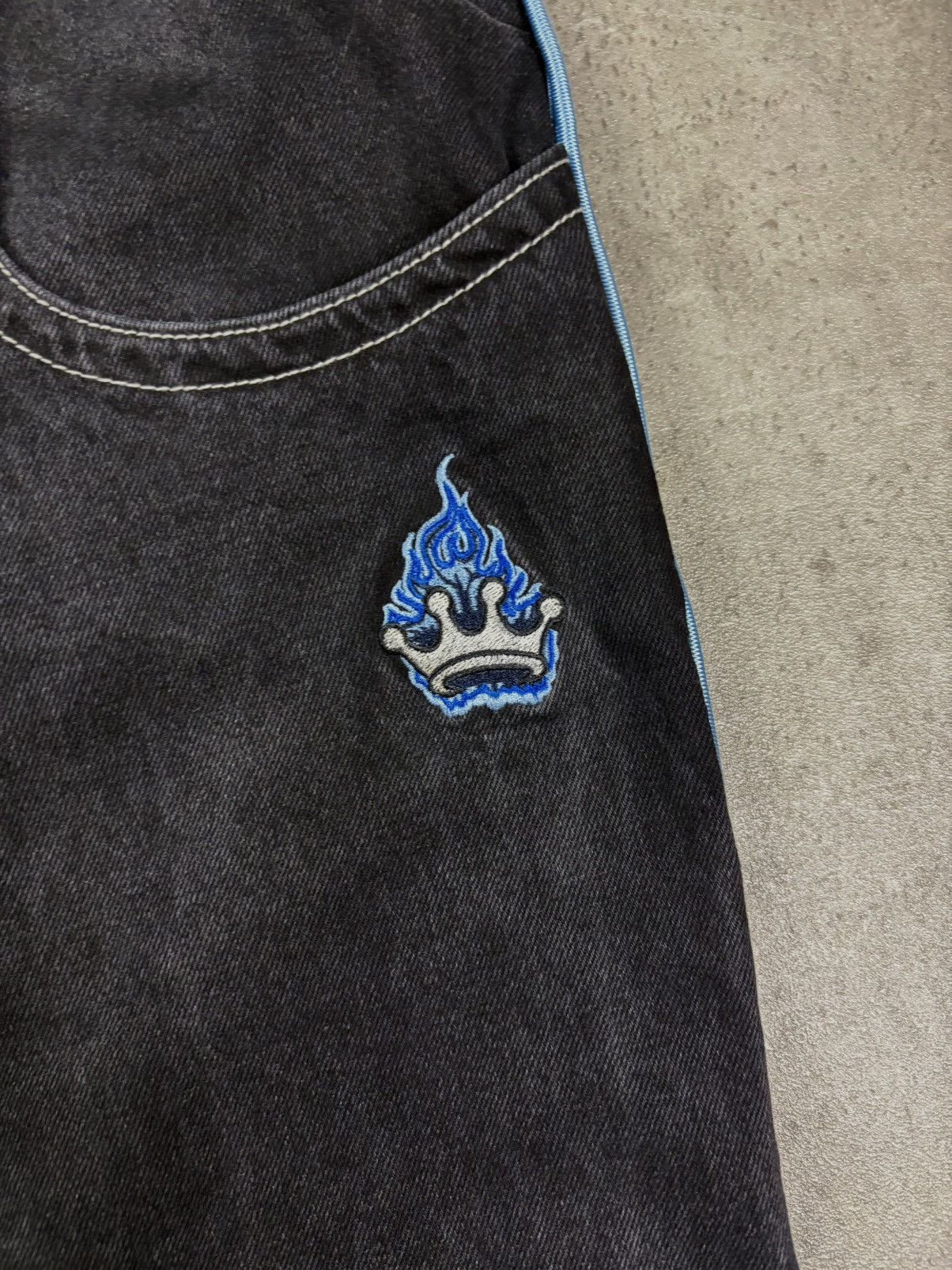 JNCO Vintage JNCO Big Crown Jeans 34x32 Grail Y2K Baggy Jeans Size US 34 / EU 50 - 8 Thumbnail