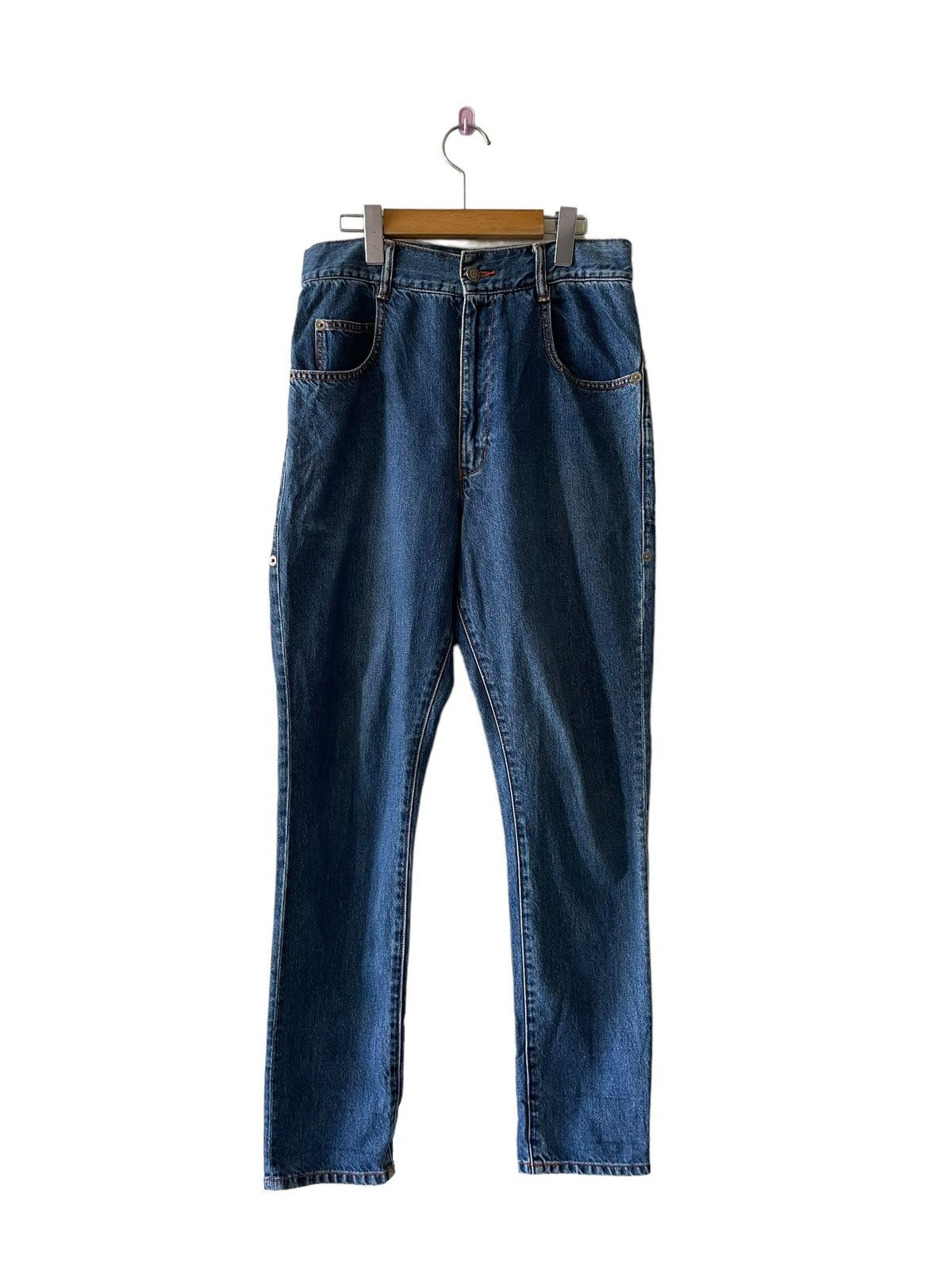 If Six Was Nine × Japanese Brand × Vintage Issey Miyake Merci beaucoup Jeans Size US 29 - 1 Thumbnail