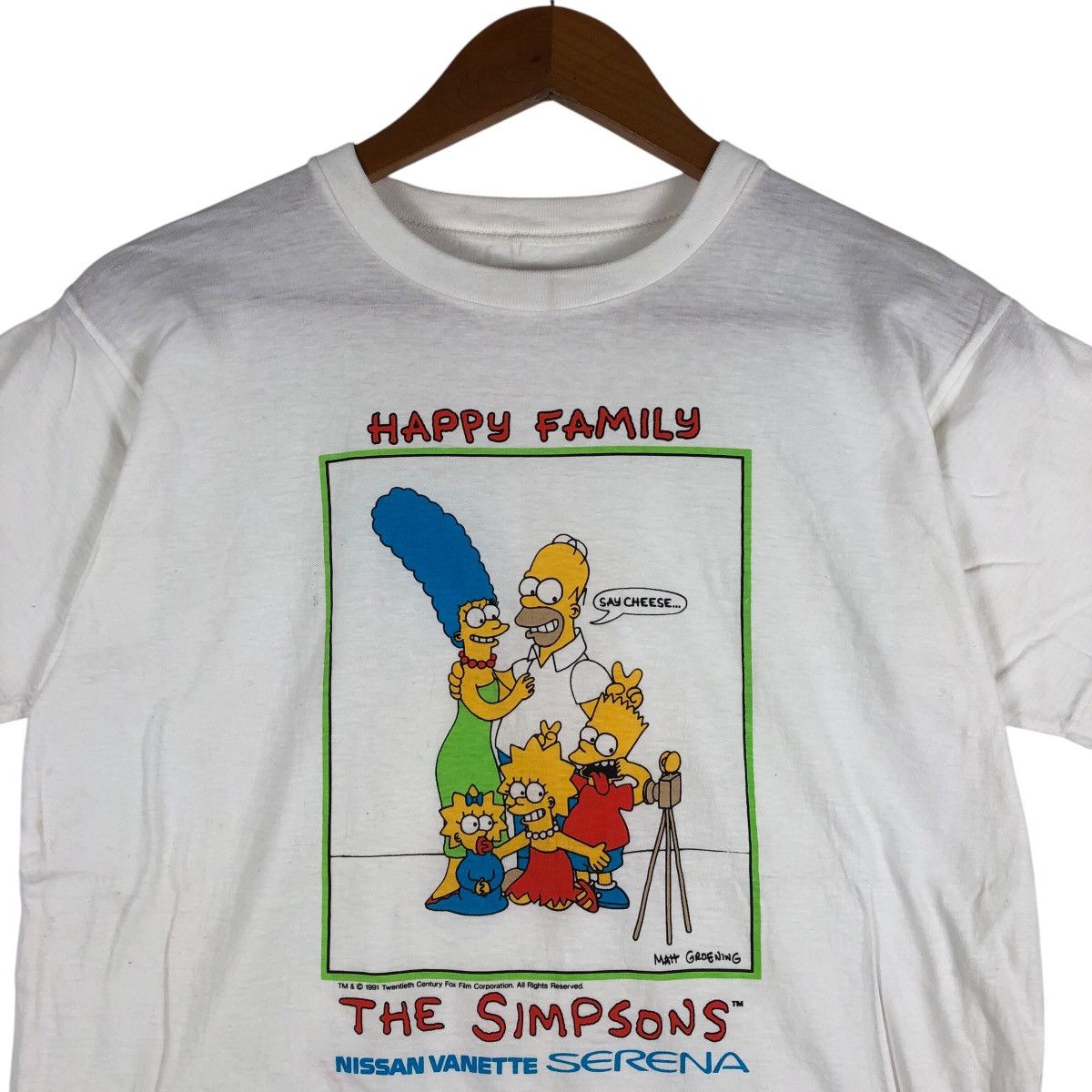 Vintage THE SIMPSONS Promo Happy Family Vintage T-Shirt Size US M / EU 48-50 / 2 - 2 Thumbnail