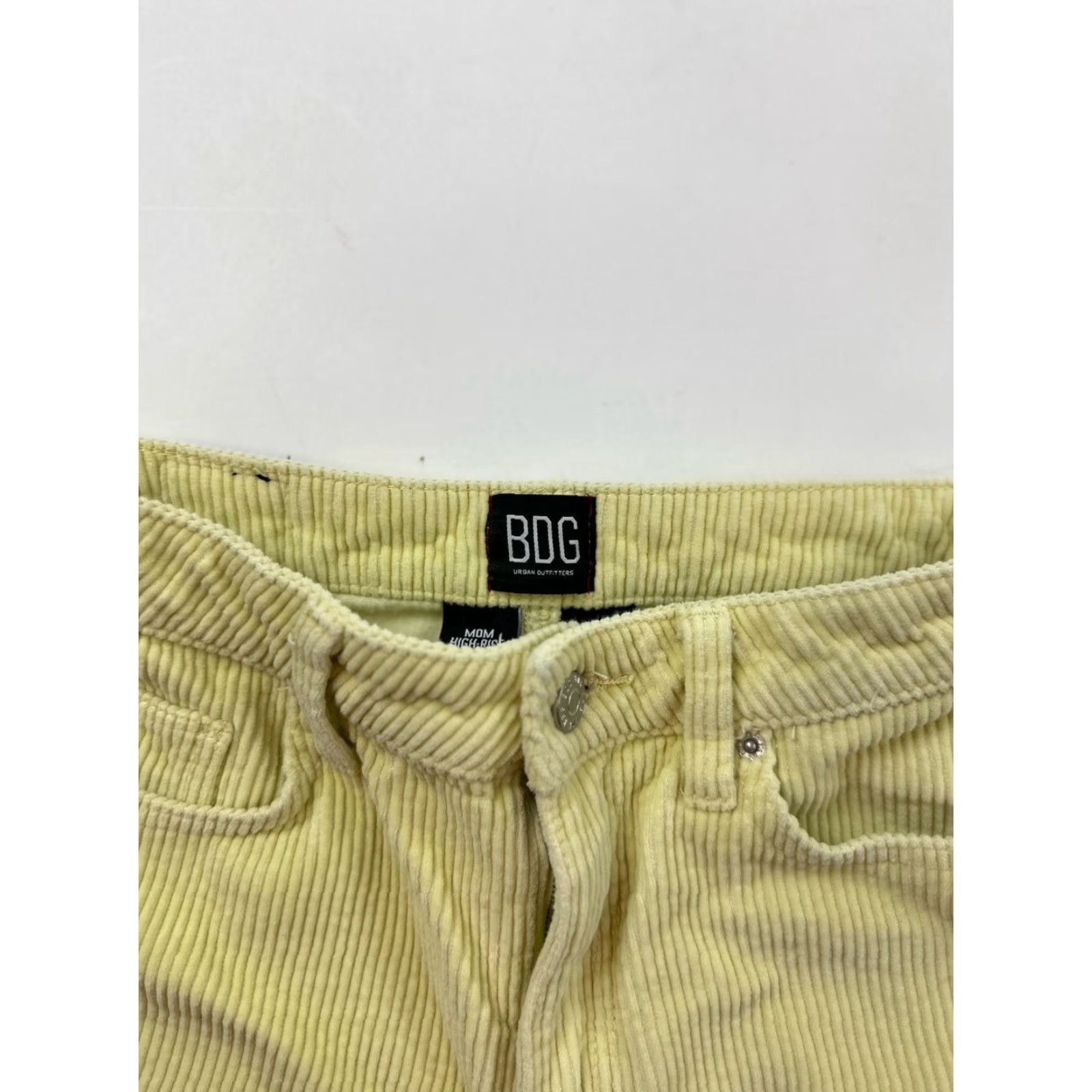 Bdg BDG Corduroy High Rise Mom Pants Women’s Yellow Ankle Size 25 Size 42" / US 20 - 3 Thumbnail