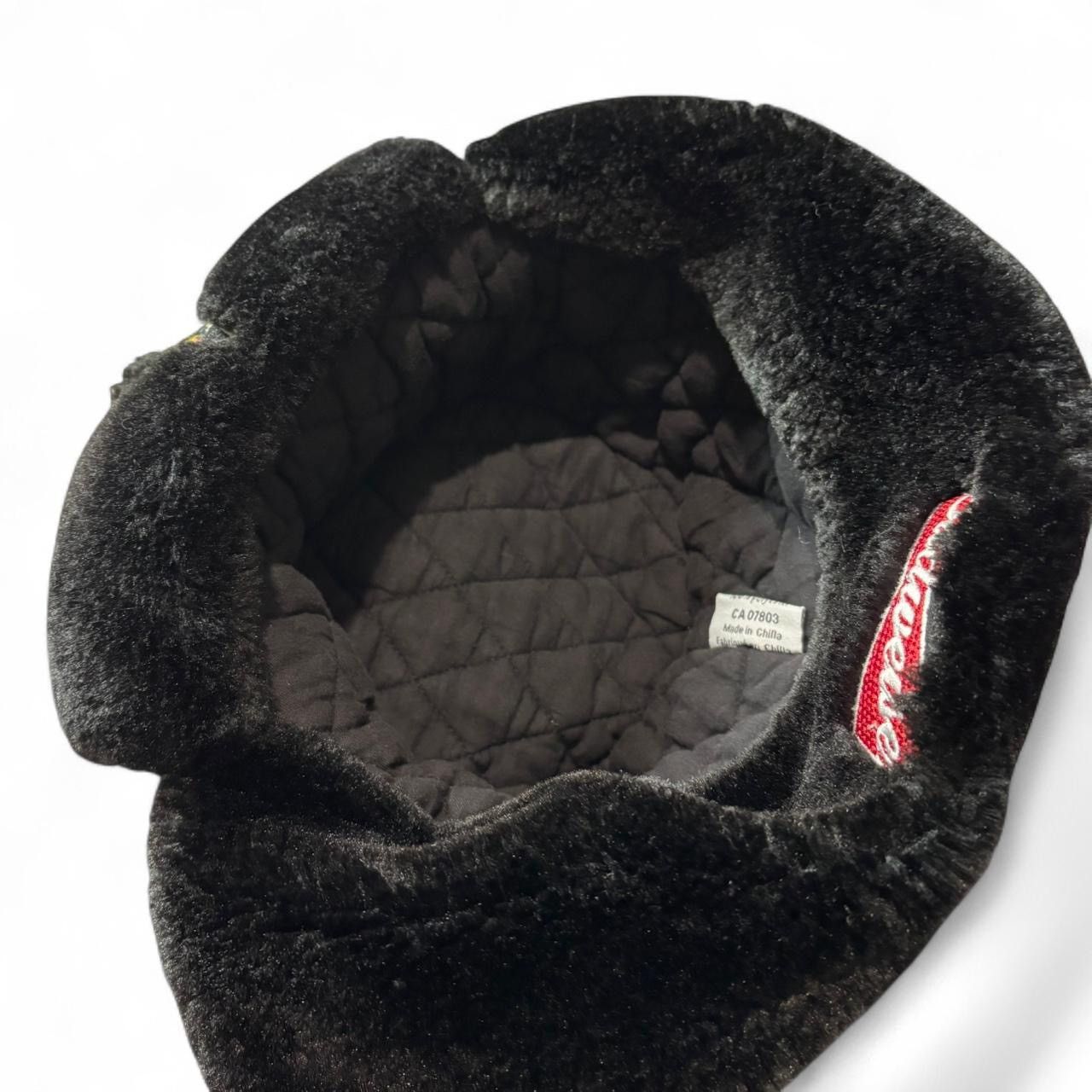 Budweiser Budweiser Black Faux Fur Ushanka Trapper Hat Size ONE SIZE - 3 Thumbnail