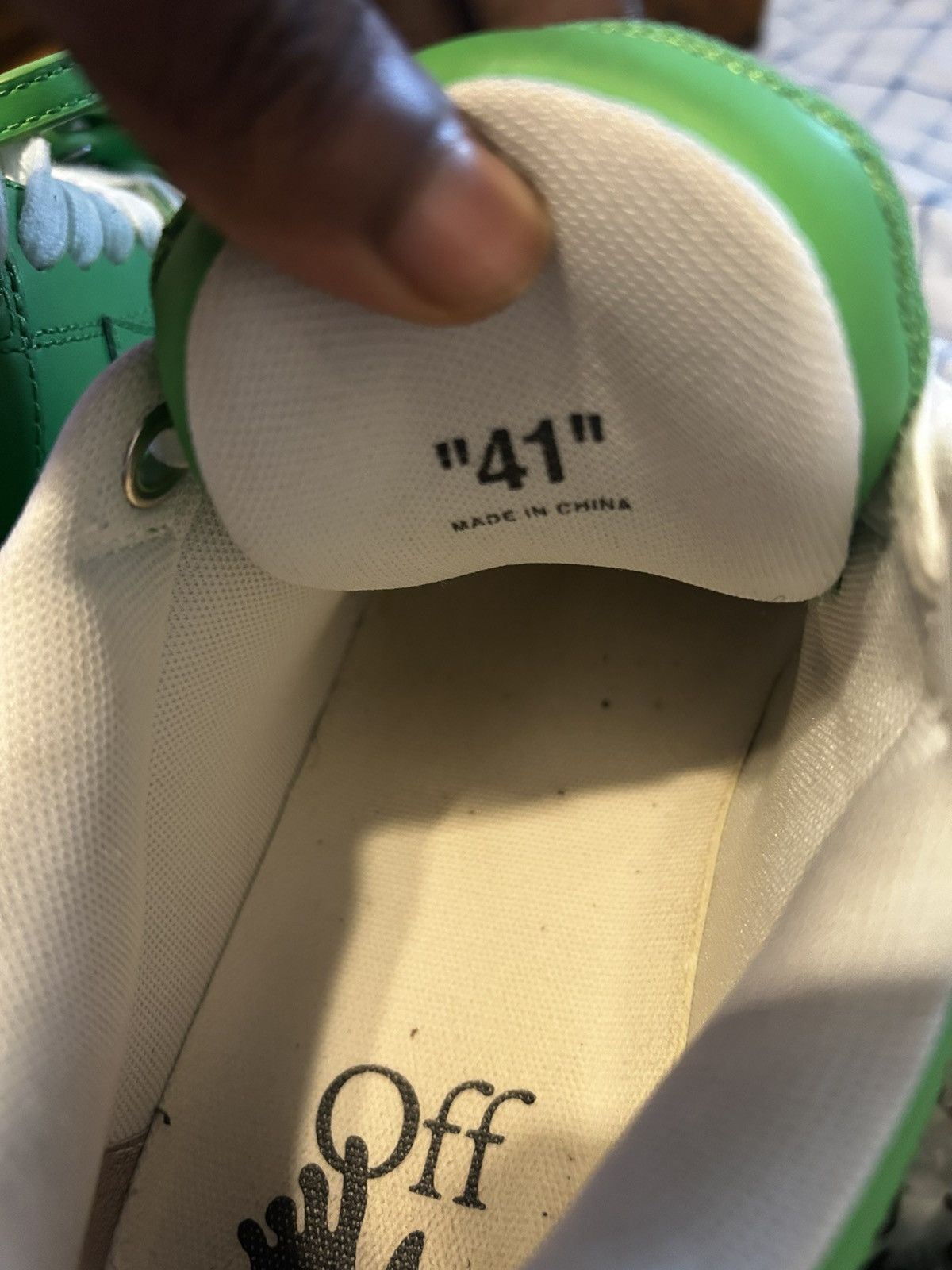 Off-White Off-White Out of Office “off white” Green Size US 8 / EU 41 - 7 Thumbnail