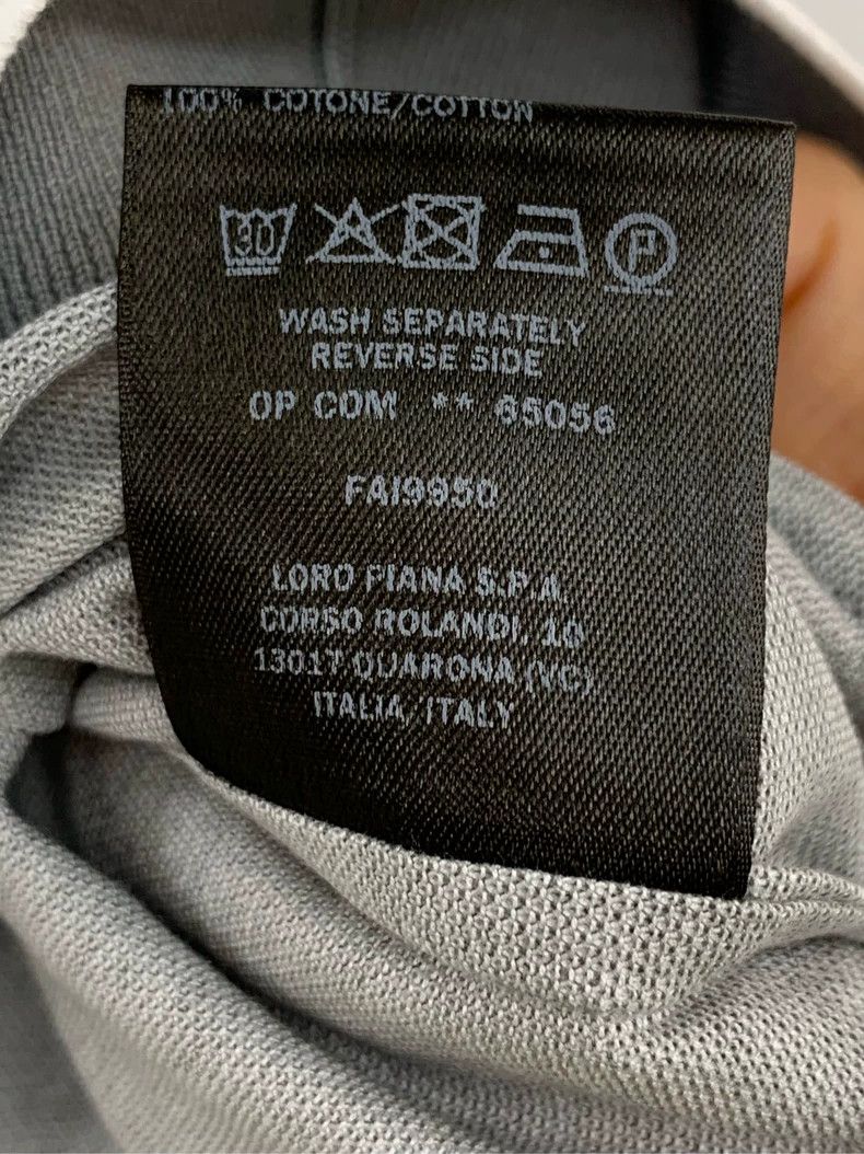 Loro Piana LORO PIANA Solid short-sleeved Polo shirt Size US S / EU 44-46 / 1 - 5 Thumbnail