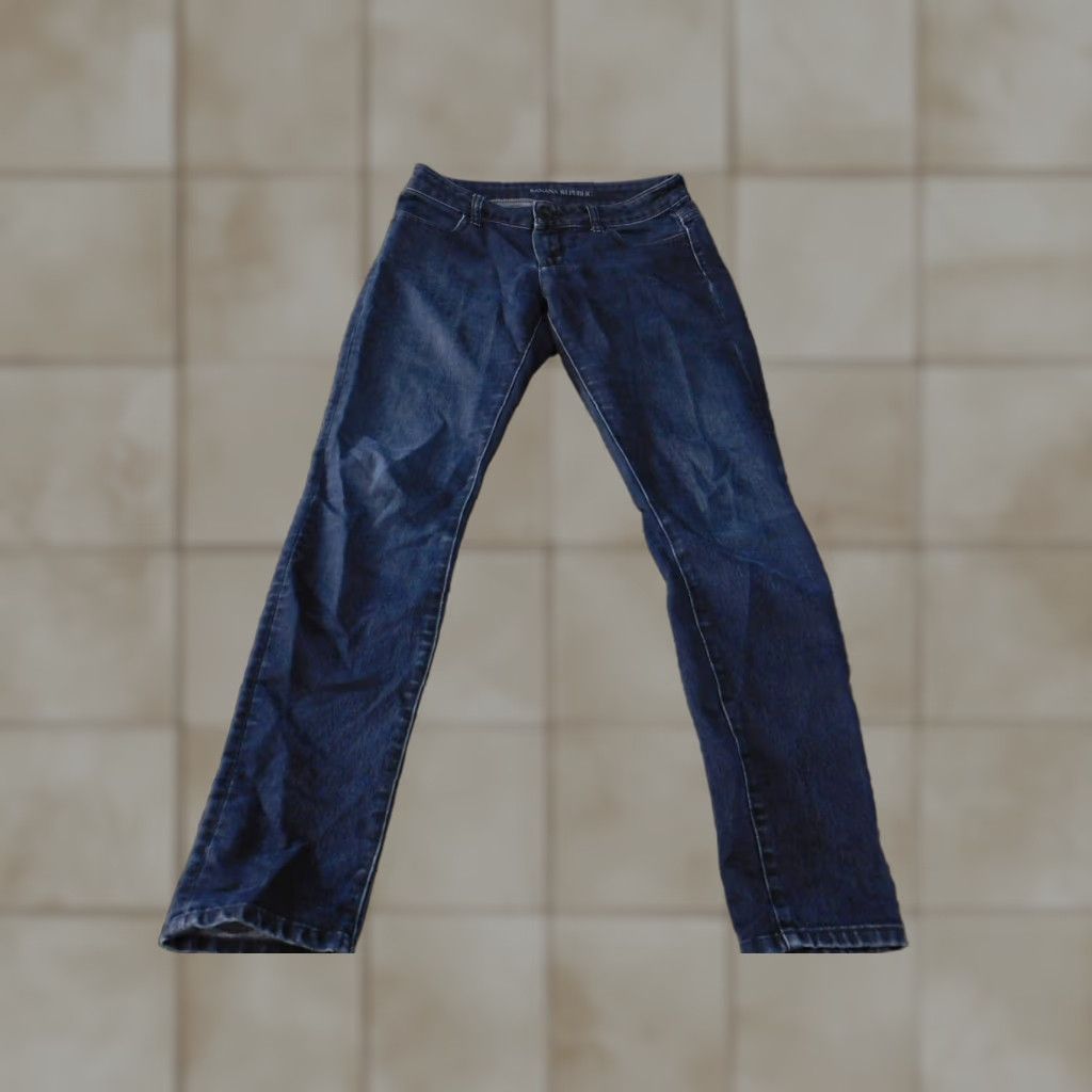 Banana Republic Banana Republic Jeans Womens 26 Blue Skinny Stretch Dark Wash Denim Jeans Regular Womens 26 Blue Skinny Stretch Size 26" / US 2 / IT 38 - 1 Thumbnail
