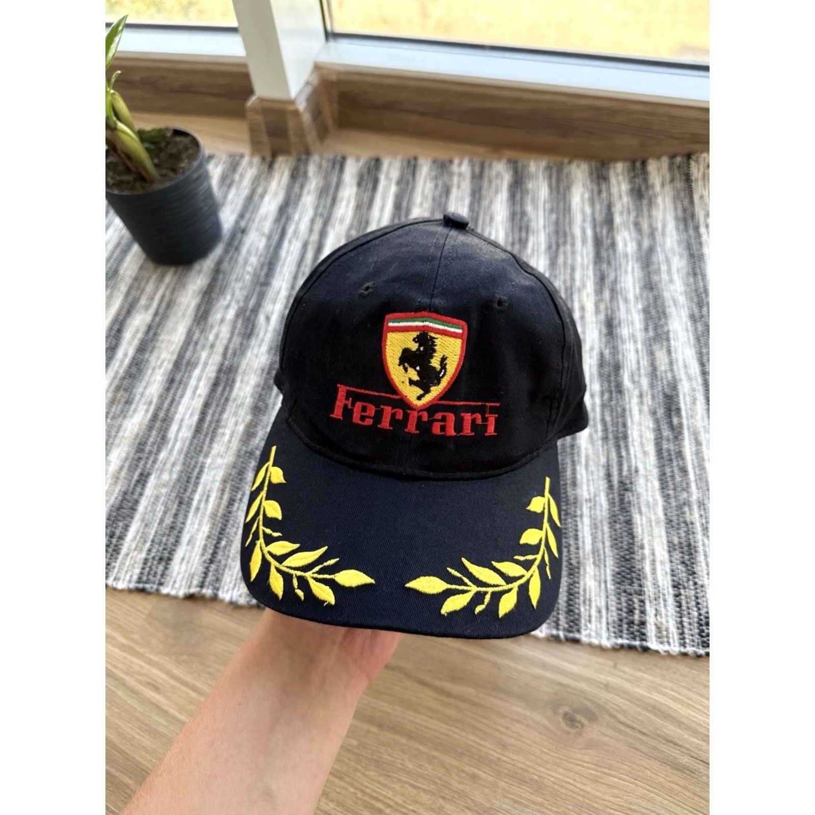 Ferrari VINTAGE Ferrari Racing Cap Snapback Hat Black One Size Men Size ONE SIZE - 2 Thumbnail