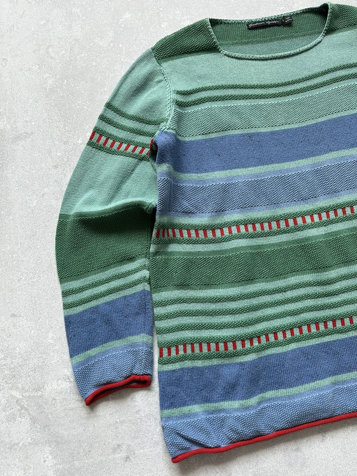 Gudrun Sjoden Gudrun Sjoden Cotton Knit Striped Sweater Pullover Womens L Size L / US 10 / IT 46 - 2 Thumbnail