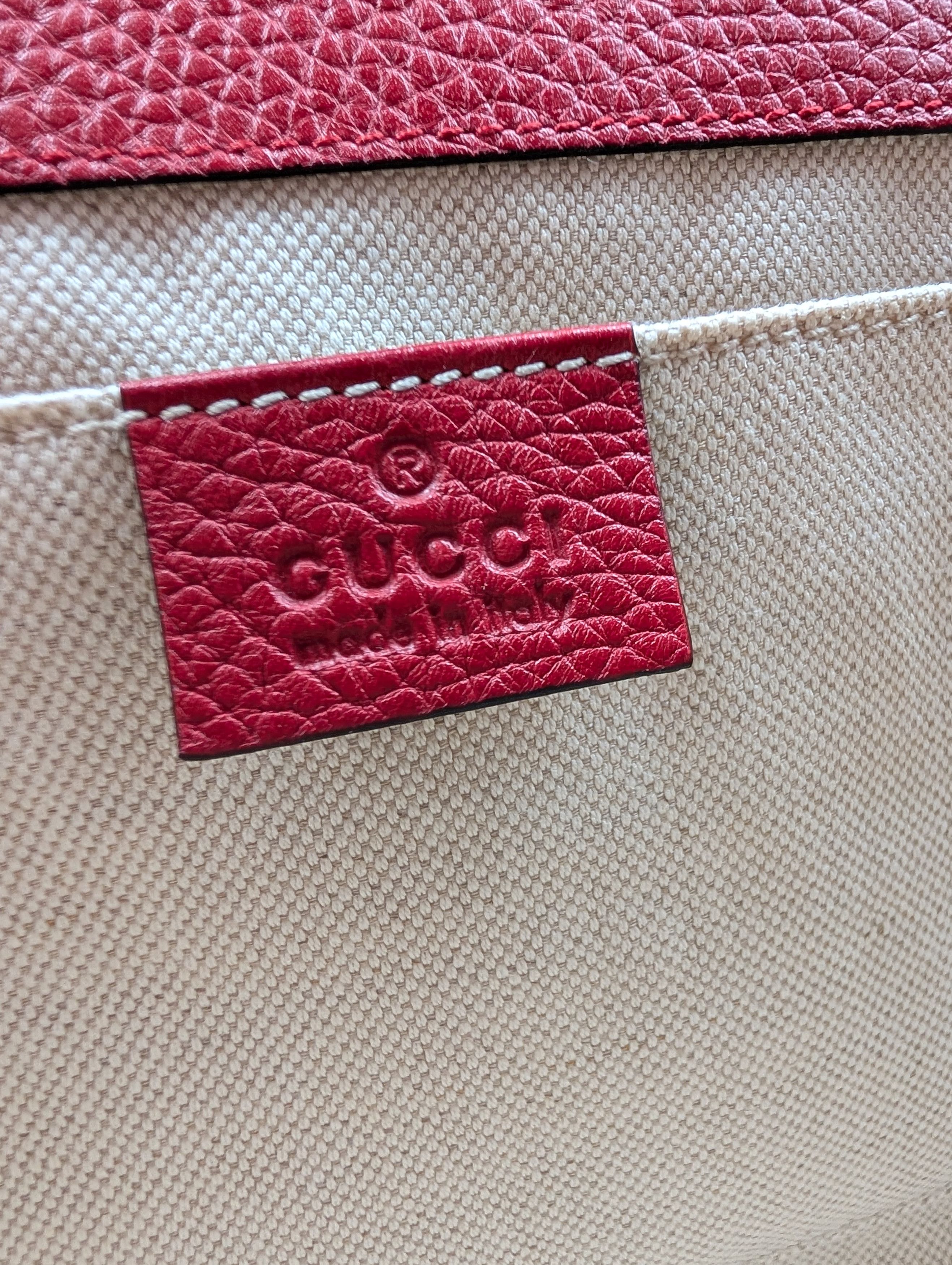 Gucci Red GG Marmont Top Handle Bag Size ONE SIZE - 14 Thumbnail