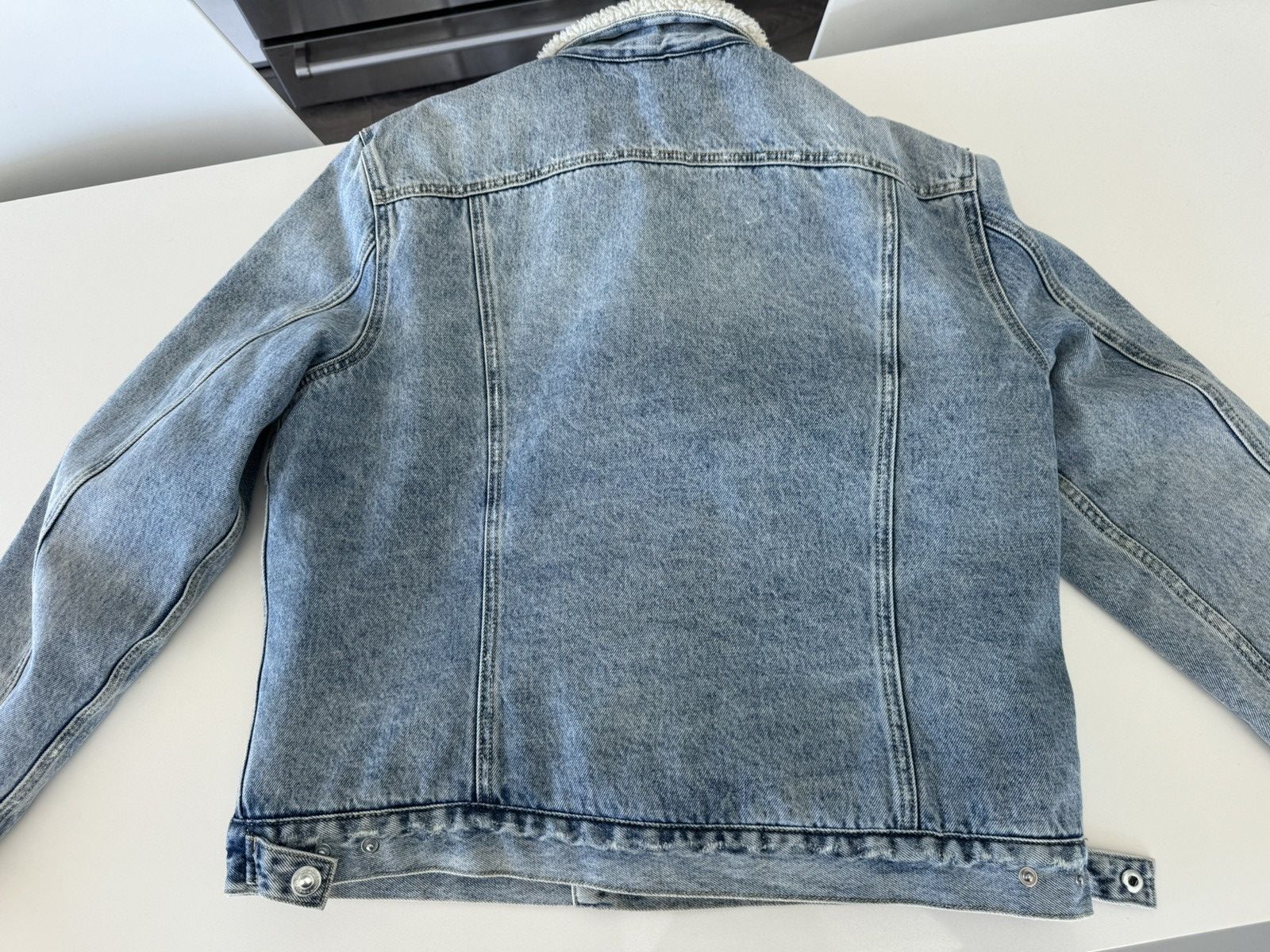 Allsaints Allsaints Ilkley Fleece Sherpa Lined Denim Jacket large Size US L / EU 52-54 / 3 - 10 Thumbnail