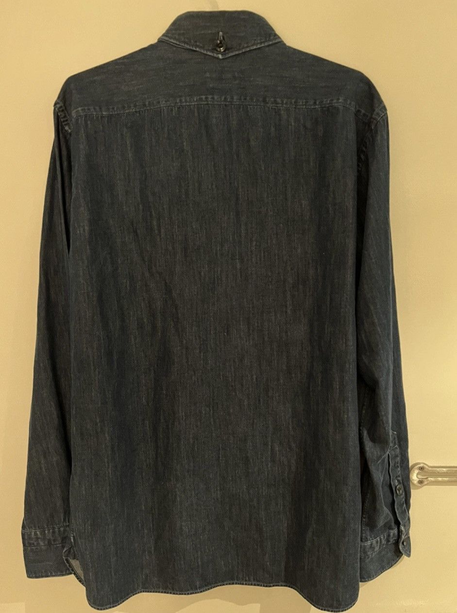 Tom Ford TOM FORD denim shirt navy medium 15.3/4 40 Size US M / EU 48-50 / 2 - 2 Thumbnail