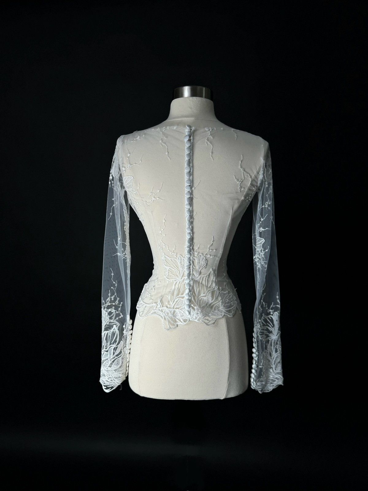 Other Preloved US 0 Embroidered Lace Anna Augusta Bridal Cape Size XS / US 0-2 / IT 36-38 - 6 Thumbnail