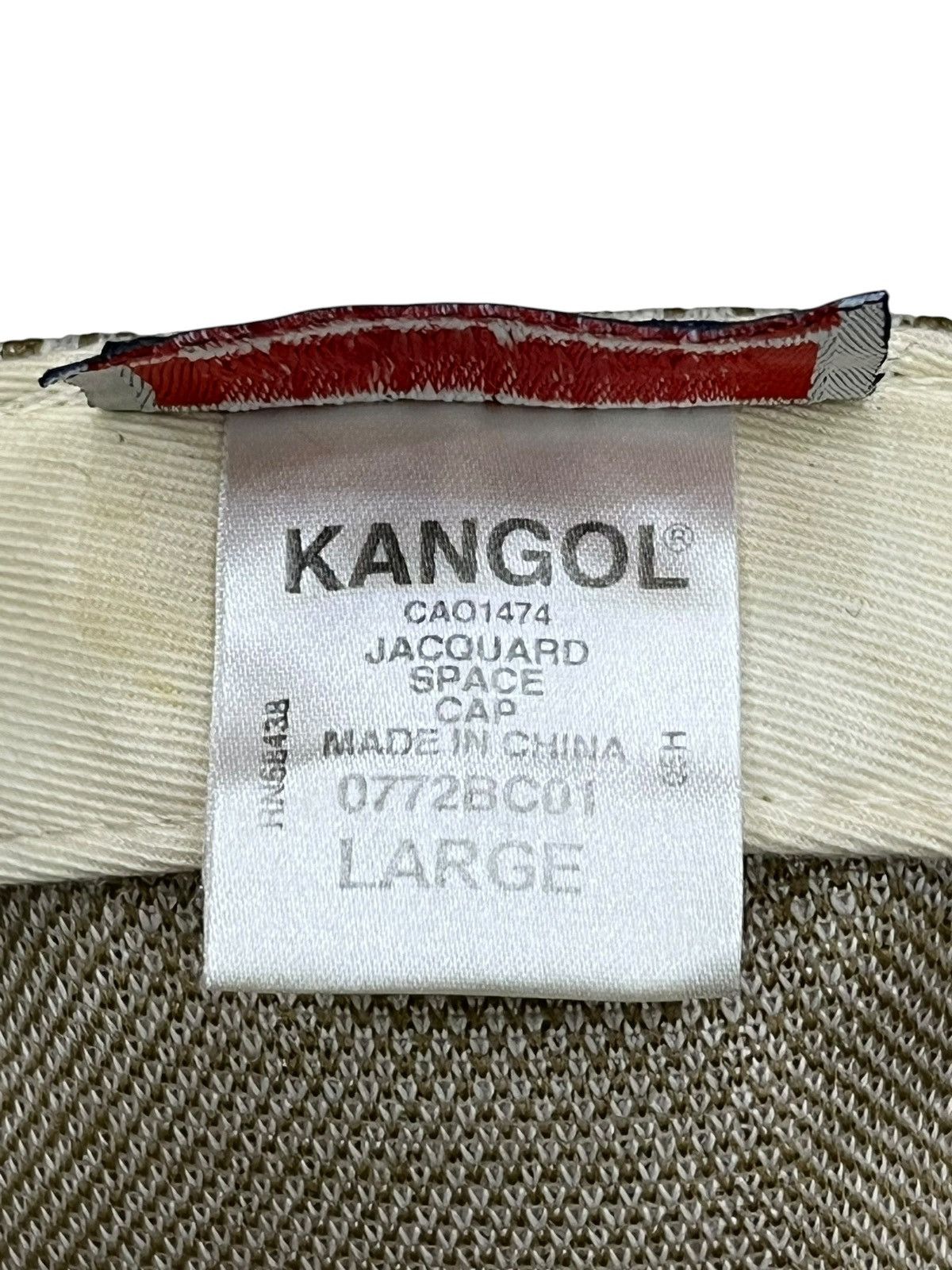 Kangol Rare Kangol All Over Logo Jacquard Space Cap Beige Size ONE SIZE - 11 Thumbnail
