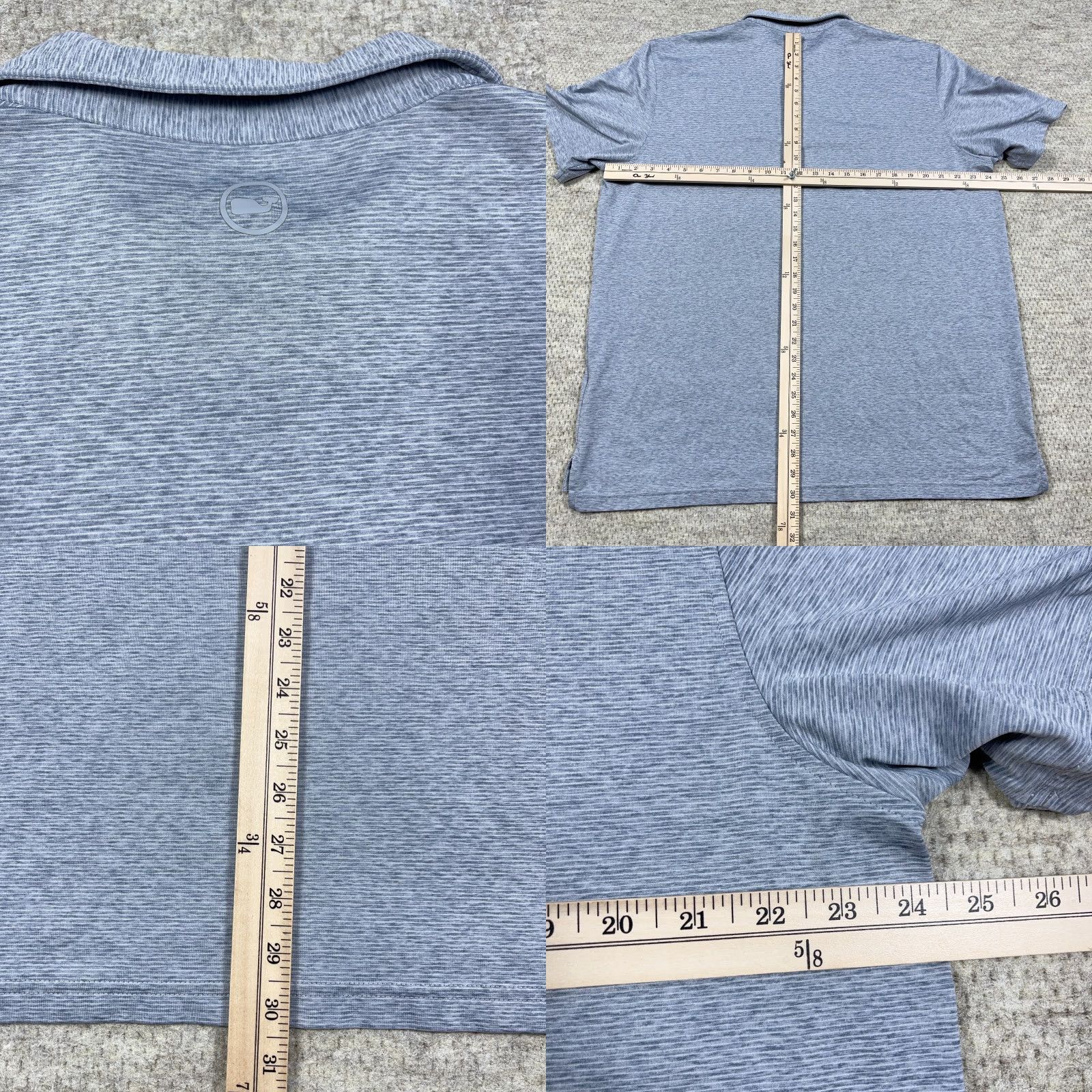 Vineyard Vines Vineyard Vines Polo Shirt Men XL Gray Performance Wicking Golf Whale STAIN Size US XL / EU 56 / 4 - 8 Thumbnail