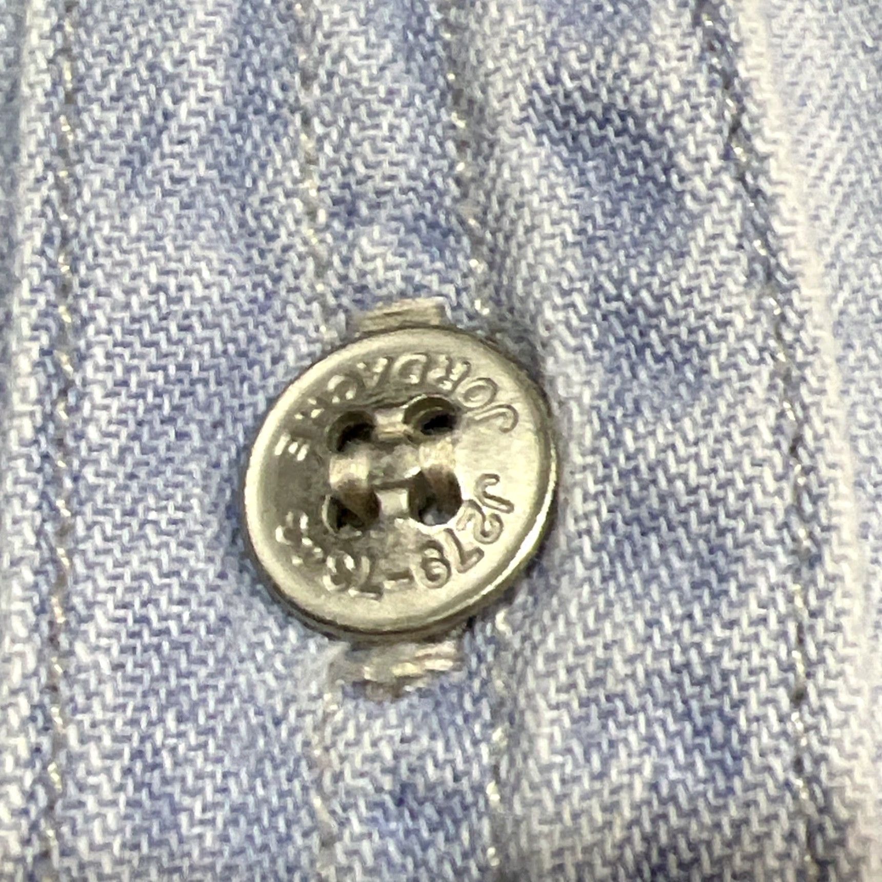 Jordache VINTAGE Jordache Jeanwear Short Sleeve Button Up Denim Cotton Women M Blue 90s Western Pockets Collared Button Classic Shirt Size 32" / US 10 / IT 46 - 5 Thumbnail