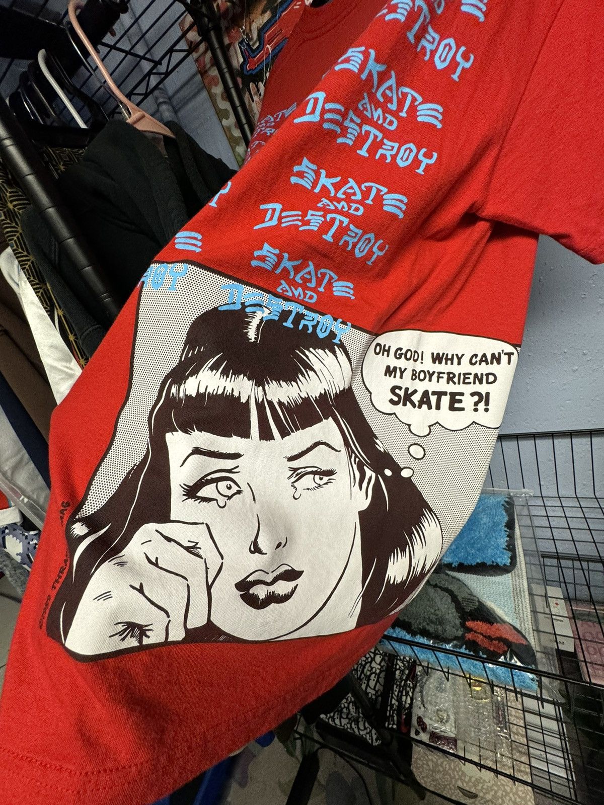 Supreme × Thrasher Supreme Thrasher Boyfriend Tee Red Large Size US L / EU 52-54 / 3 - 7 Thumbnail