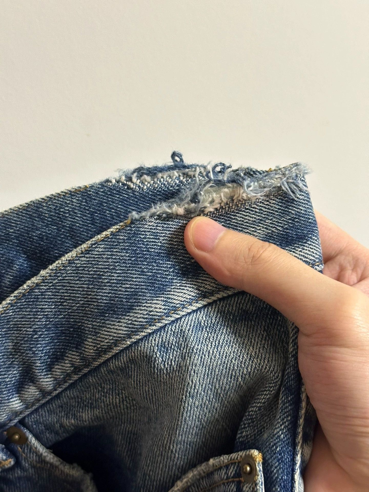 Saint Laurent Paris Saint Laurent Denim Shorts, SLP Distressed Denim Shorts Size US 32 / EU 48 - 5 Thumbnail