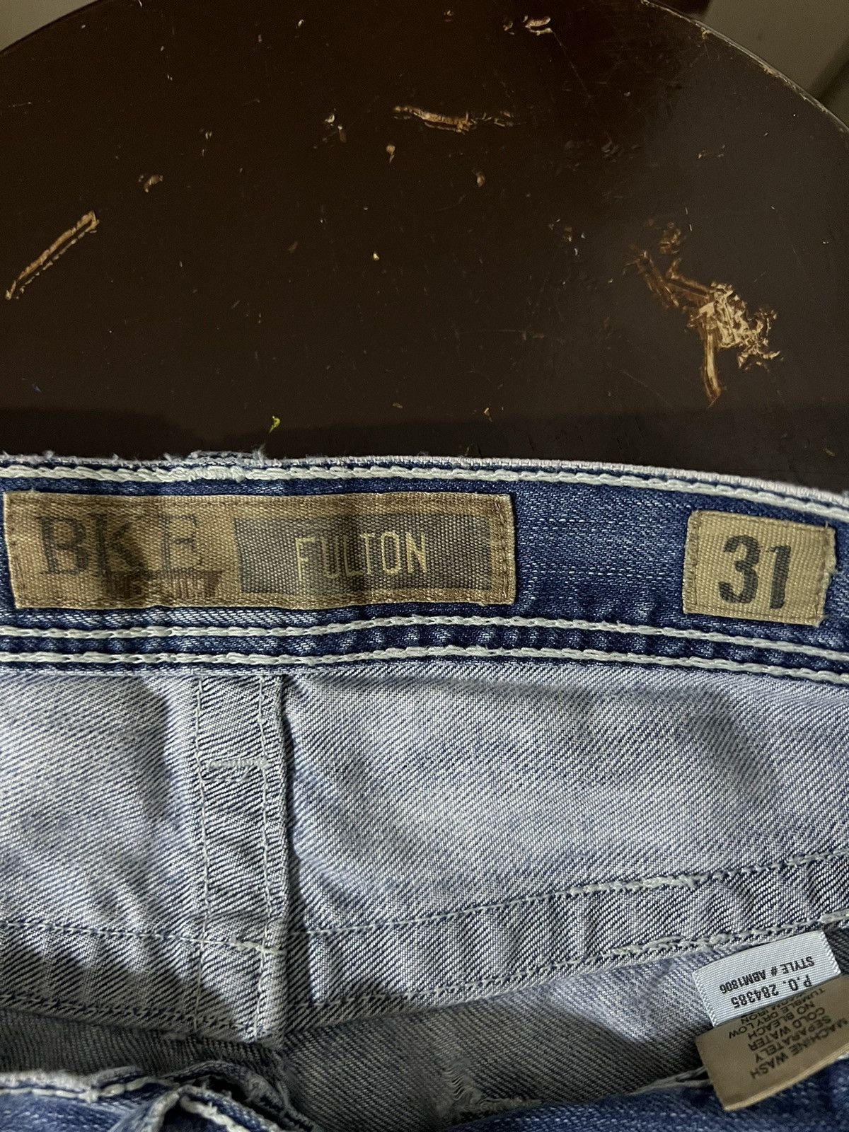 BKE BKE Faded Bootcut Flared Distressed Denim Jeans Size US 31 - 8 Thumbnail