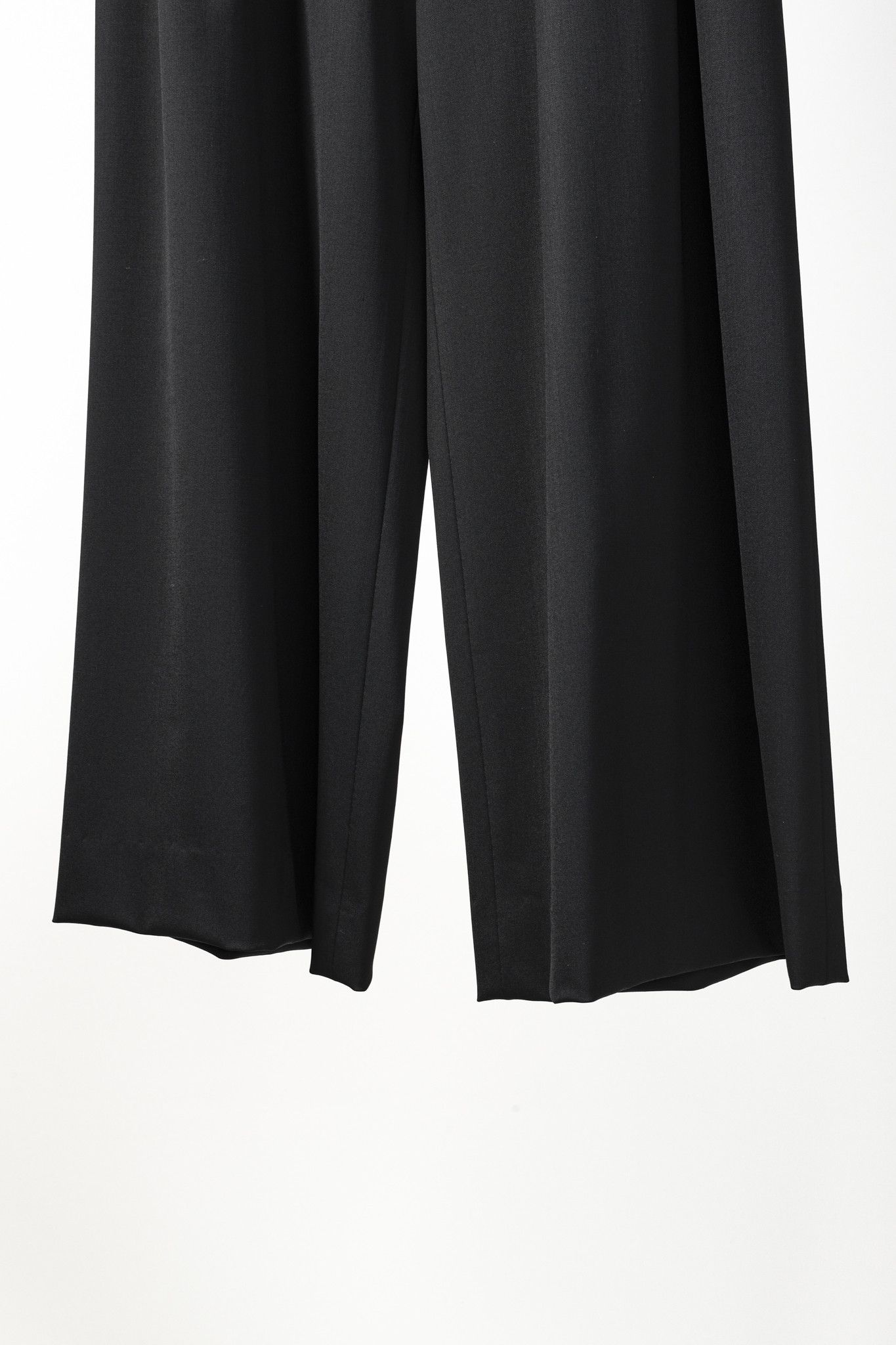 Lafayette 148 Lafayette 148 Black Pleated Front Wide Wool Pant Size 32" / US 10 / IT 46 - 6 Thumbnail