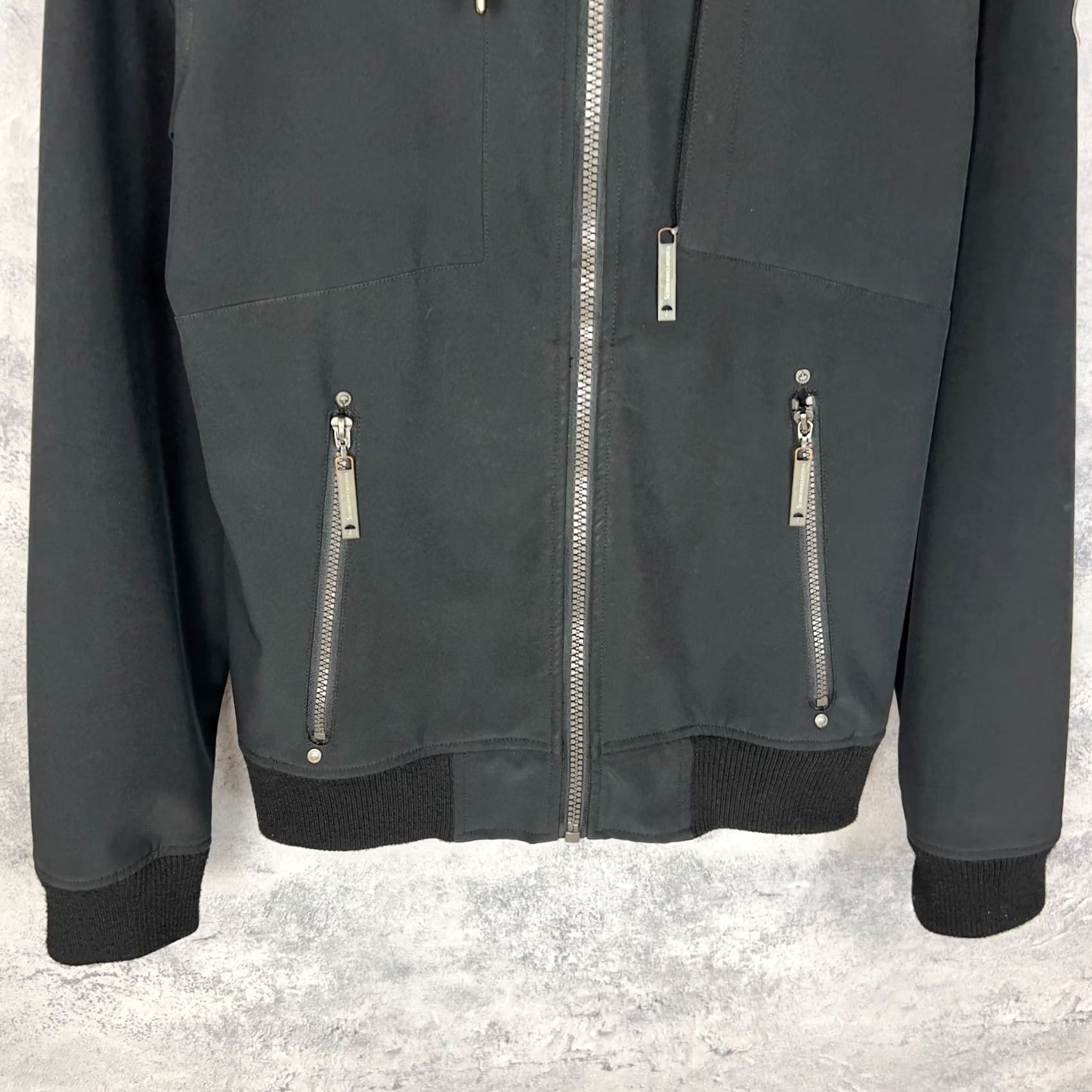 Vintage Schmuddelwedda Jacket Black Men Size M Hooded Windproof Softshell Casual Coat/Outerwear Shirt Size US M / EU 48-50 / 2 - 3 Thumbnail