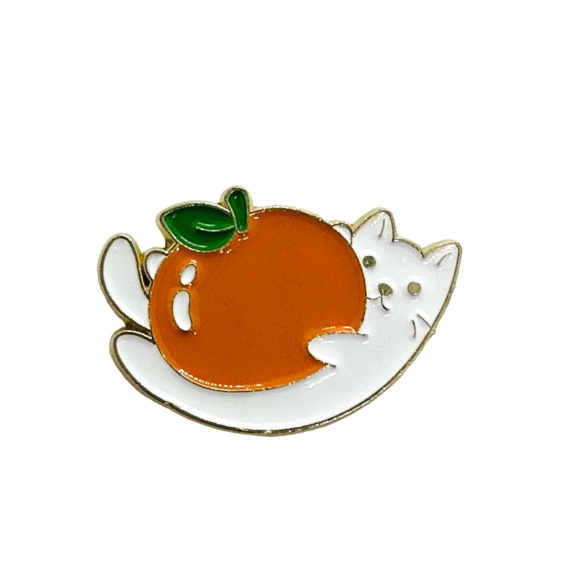 Other ☀️Enamel Pins Orange Kitty Cute Cat Cartoon Kitten Hat Pins Size ONE SIZE - 4 Thumbnail