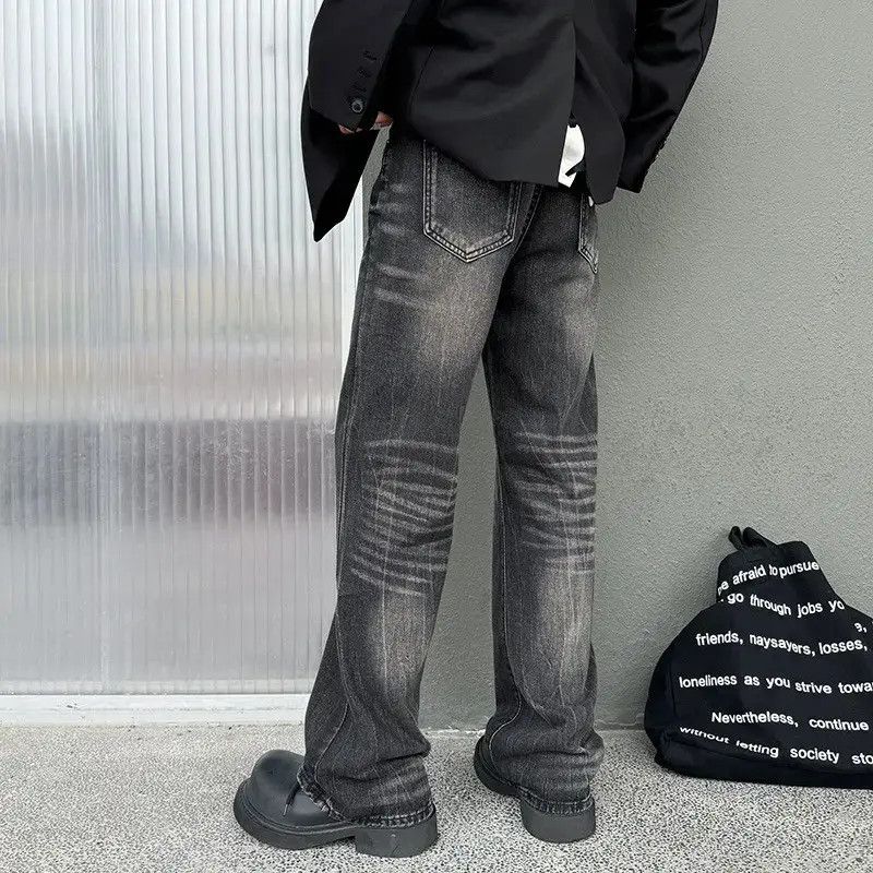 Japanese Brand Retro hip-hop loose straight leg micro flared jeans Size US 32 / EU 48 - 5 Thumbnail