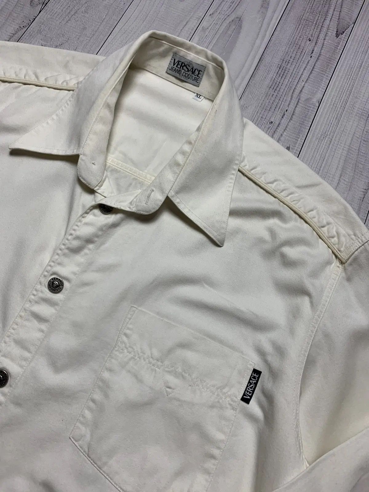 Vintage Vintage Shirt Versace jeans couture size XL Size US XL / EU 56 / 4 - 2 Thumbnail