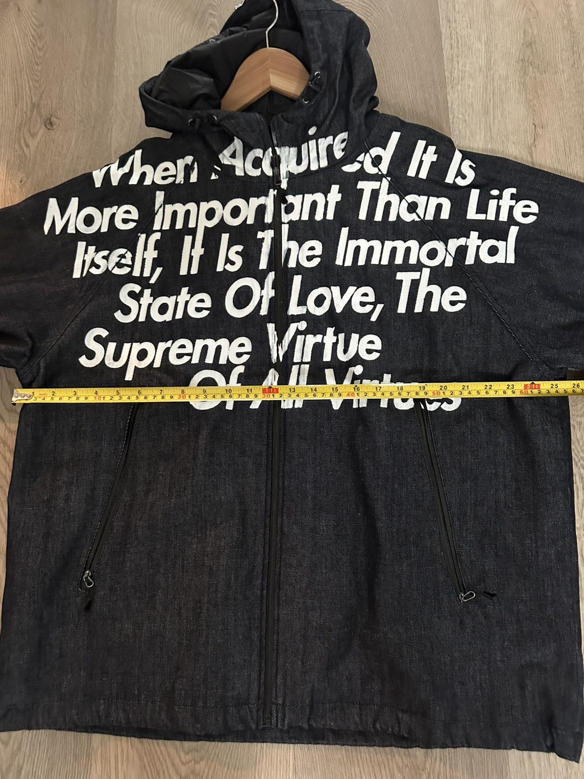 Junya Watanabe × Supreme Supreme JUNYA WATANABE CDG MAN GORE-TEX Denim Parka Indigo Size US XL / EU 56 / 4 - 4 Thumbnail