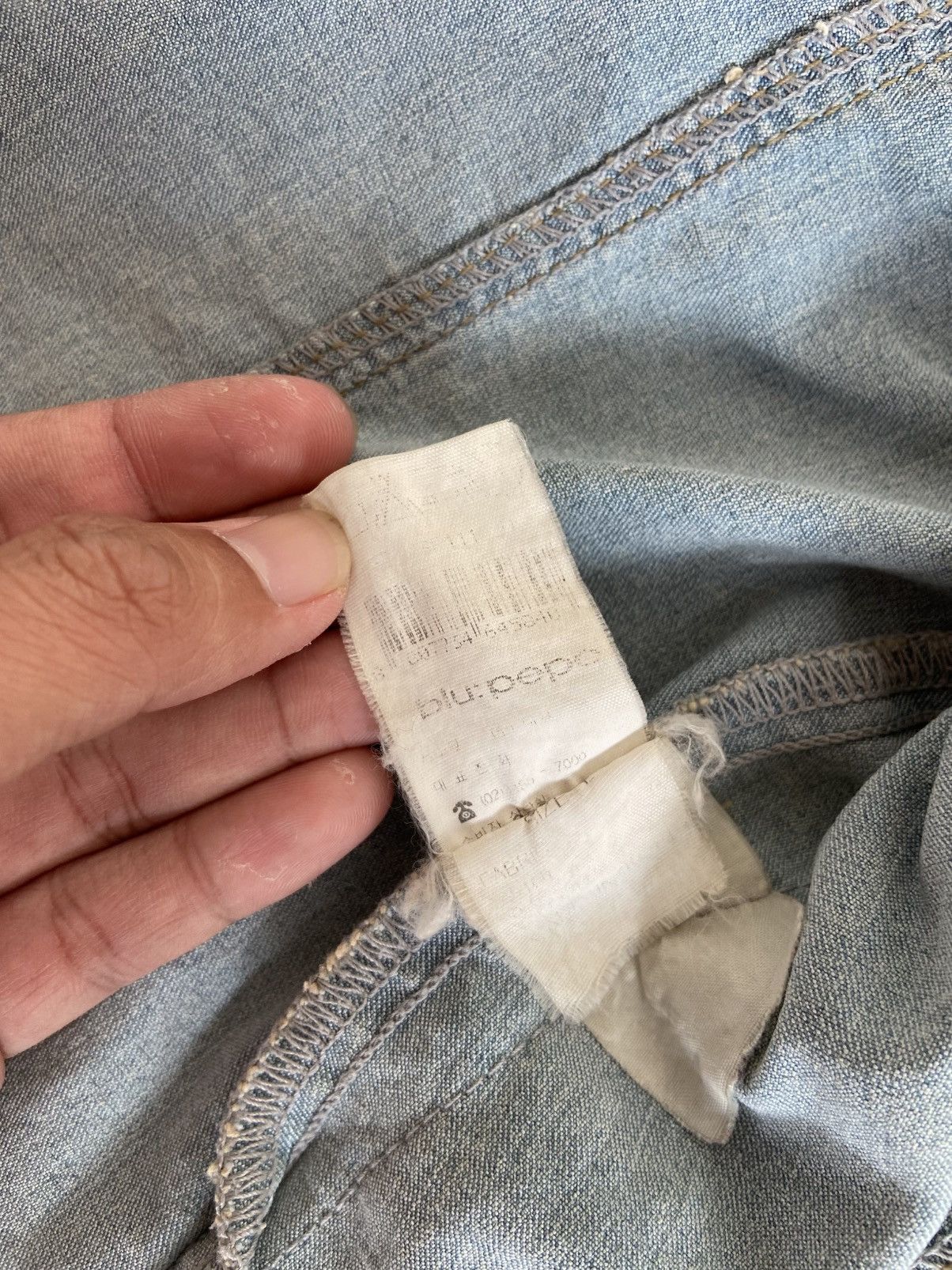 Designer × If Six Was Nine × Le Grande Bleu (L.G.B.) Blue Pepe Raw Denim Jacket Size S / US 4 / IT 40 - 10 Thumbnail