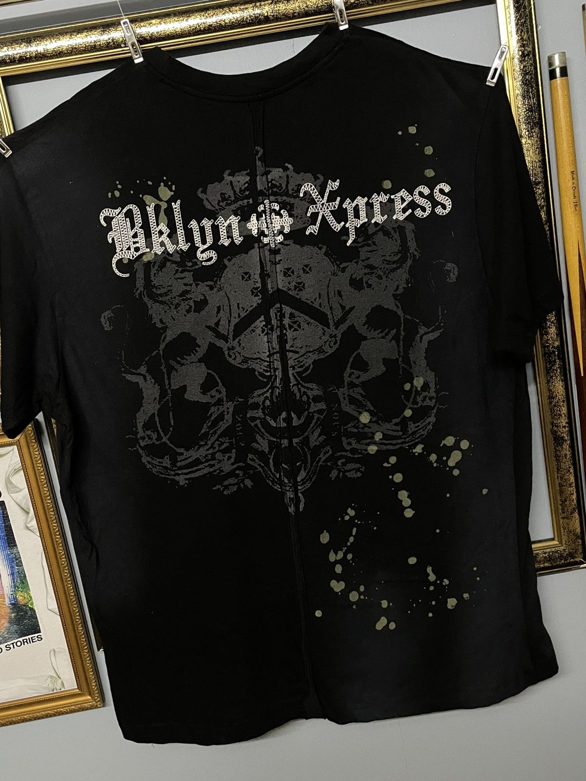 Affliction Vintage Japan Designer Xpress Skull Big Head Faded Tee Size US XXL / EU 58 / 5 - 8 Thumbnail