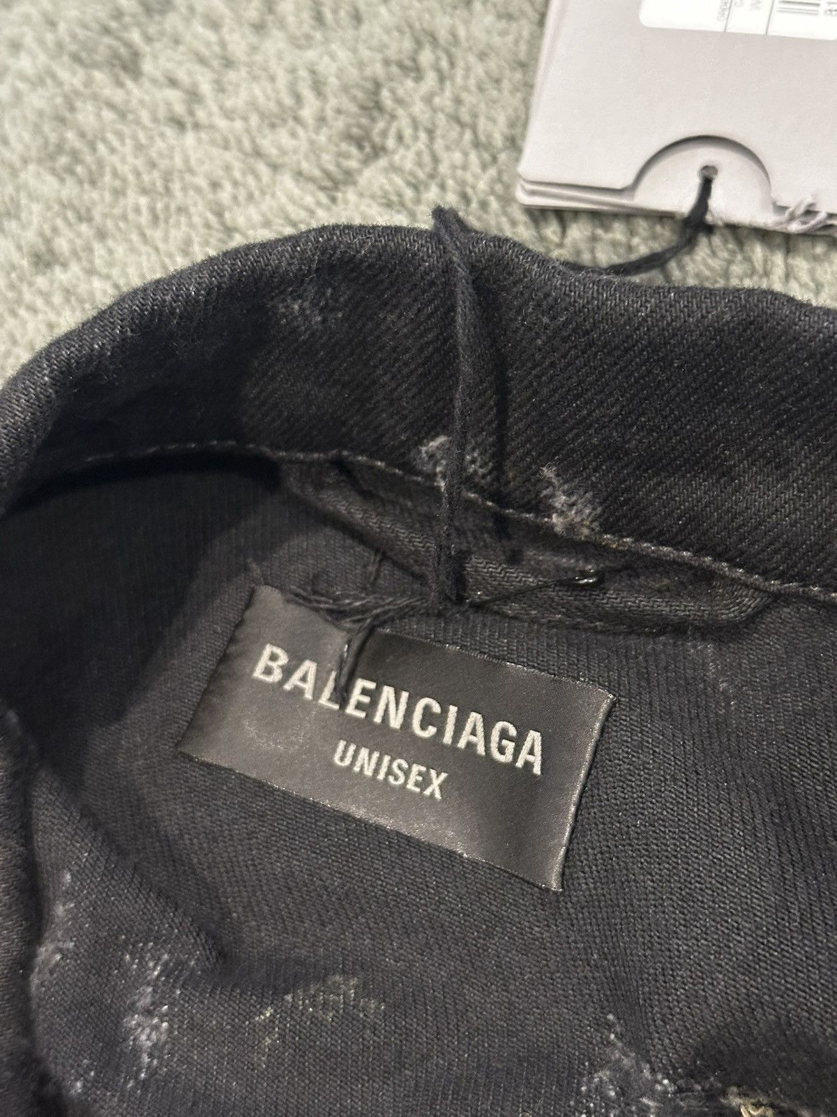 Balenciaga Balenciaga “Mud Show” Thrashed Oversized Black Denim jacket Size US XL / EU 56 / 4 - 14 Thumbnail