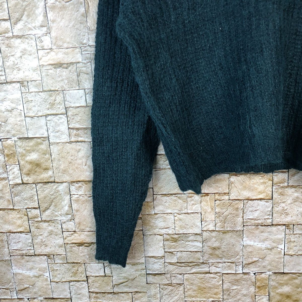 Homespun Knitwear × Japanese Brand Hanis Paris Green Knitwear #A1222 Size XS / US 0-2 / IT 36-38 - 7 Thumbnail