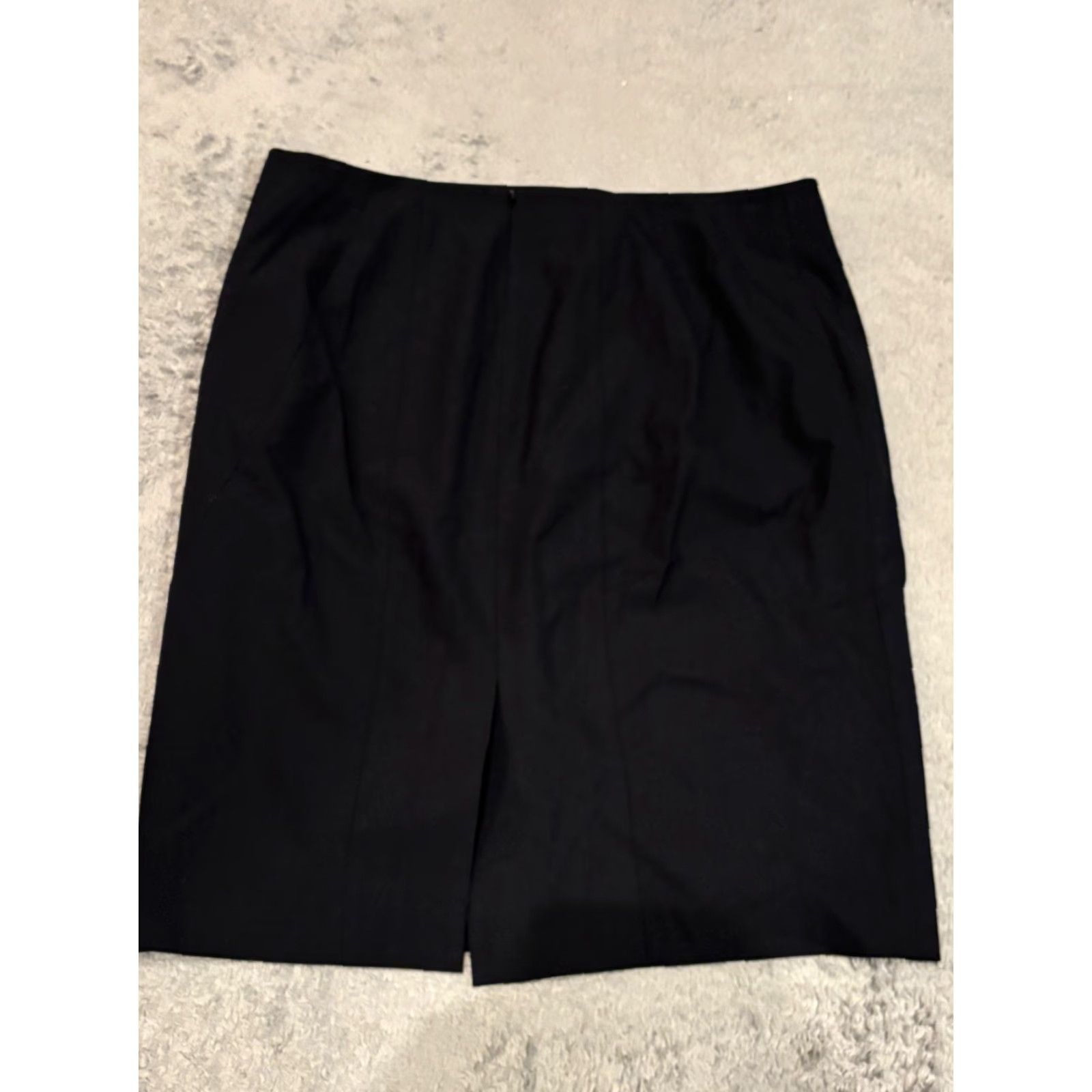 Ann Taylor VINTAGE? No. Ann Taylor Pencil Skirt Womens 14 Navy Blue Short Modest Career Office Casual Size 36" / US 14 / IT 50 - 5 Thumbnail