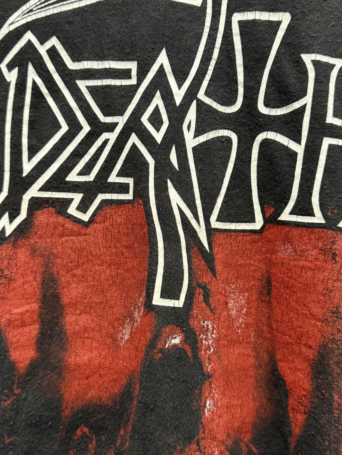 Band Tees Thrashed Vintage Death Black Metal Band Sun Faded Tee Size US XXL / EU 58 / 5 - 3 Thumbnail