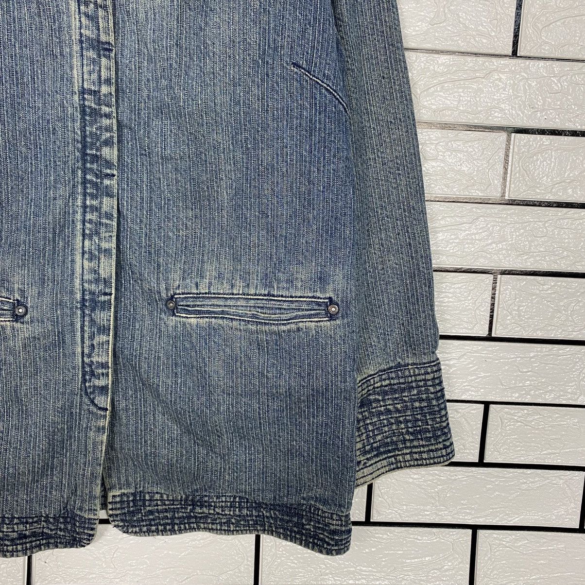 Japanese Brand 📌Vintage Denim Blanket Jacket Full Print Issey Miyake Size US M / EU 48-50 / 2 - 6 Thumbnail