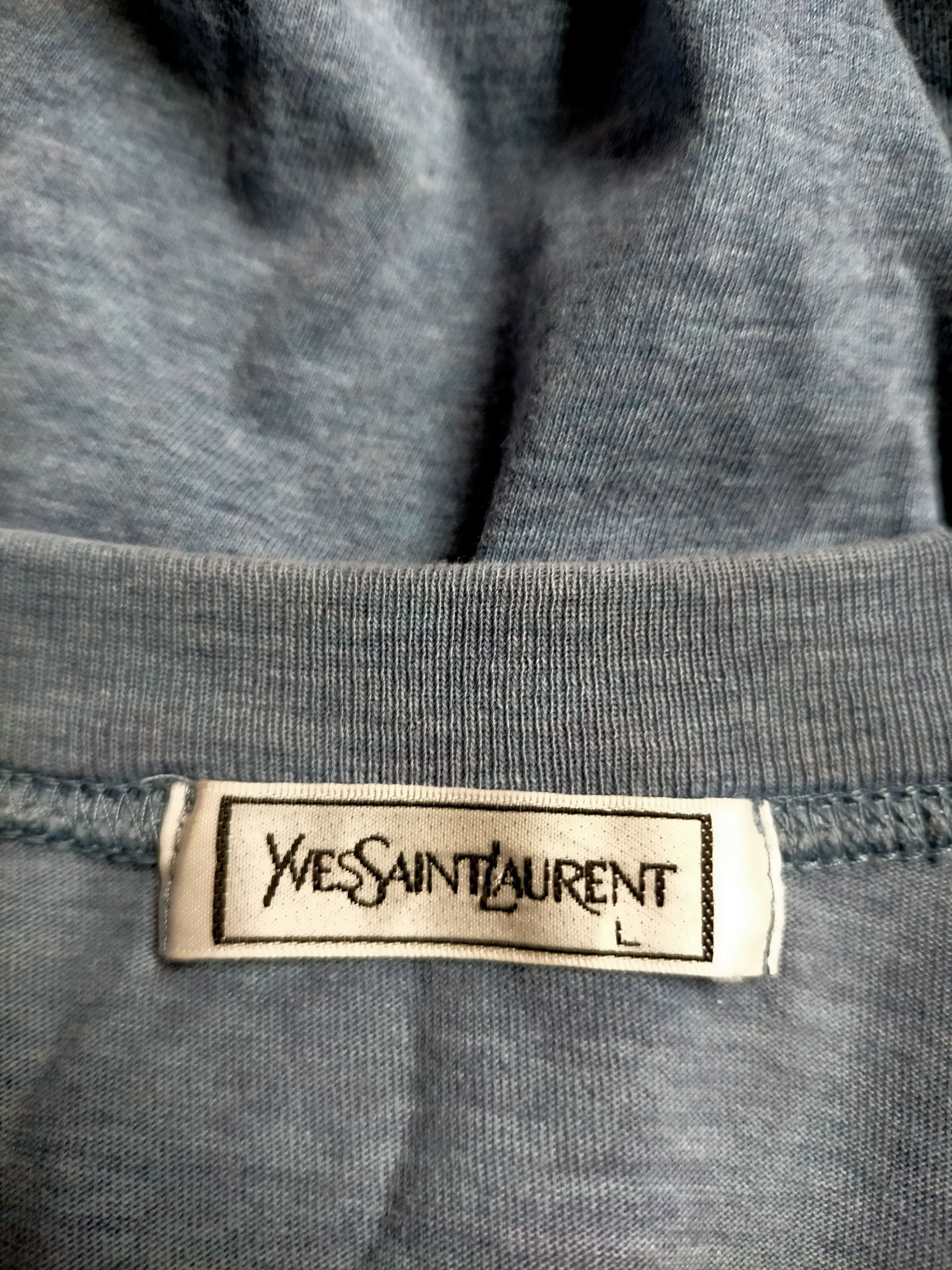 Yves Saint Laurent YvesSaintLaurent Logo Embroidered Single stich tee Size US L / EU 52-54 / 3 - 8 Thumbnail